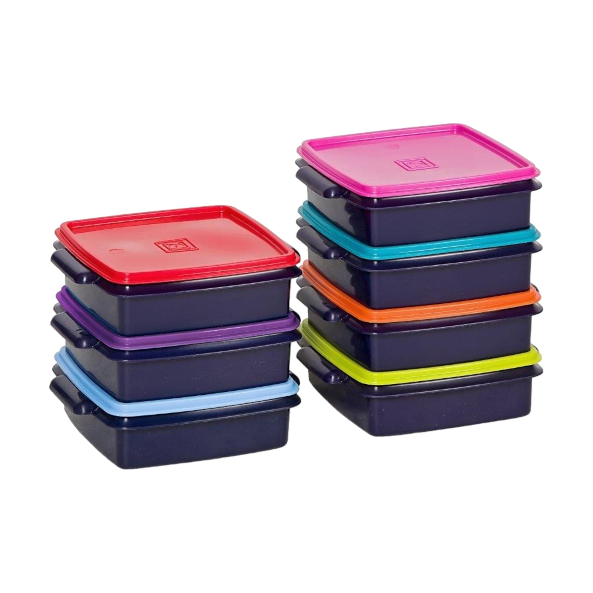 Plastic Lunch Box Square 1L 1pc Buzz Contour Housewares