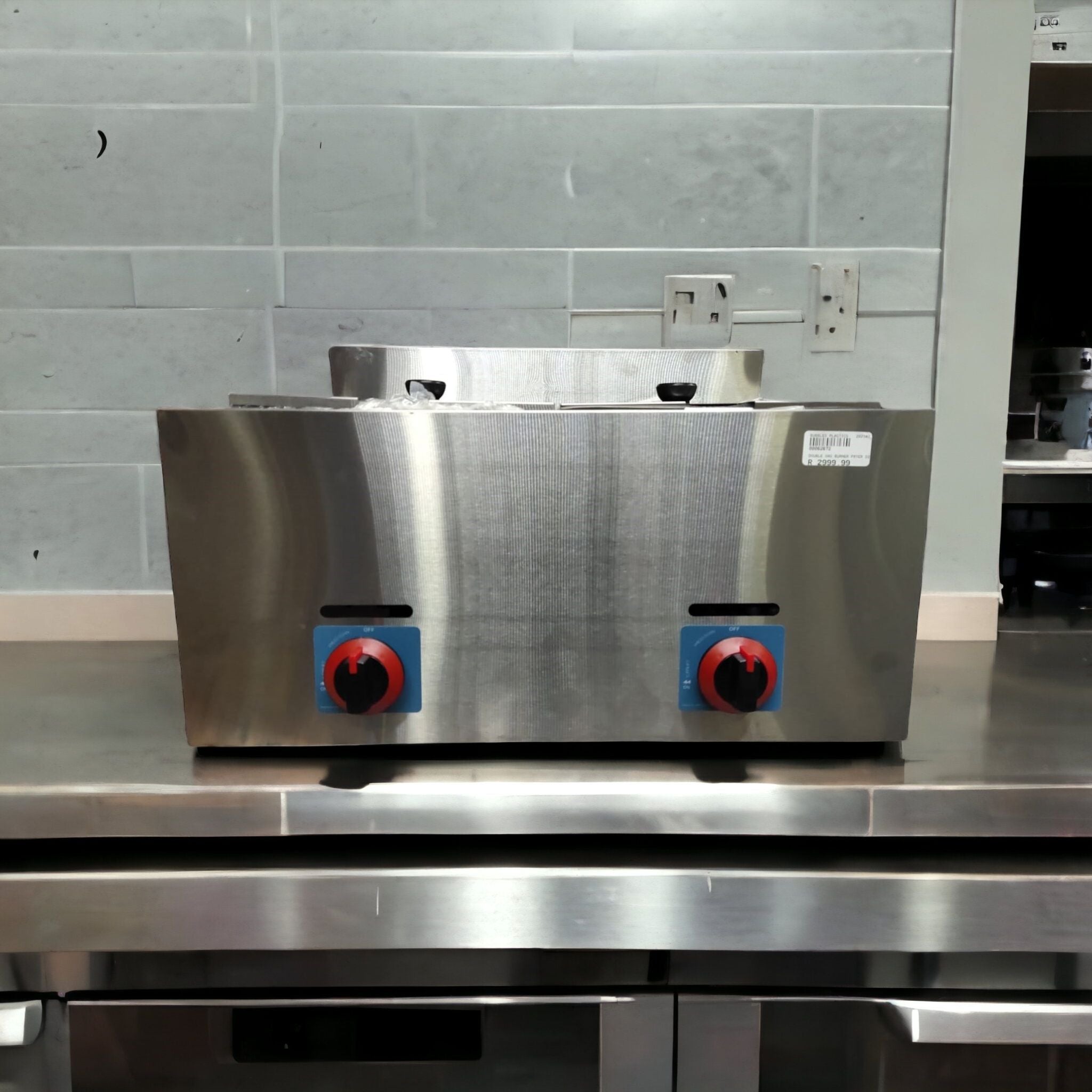 Gas Fryer Double Deep 2x6L with Safety Value