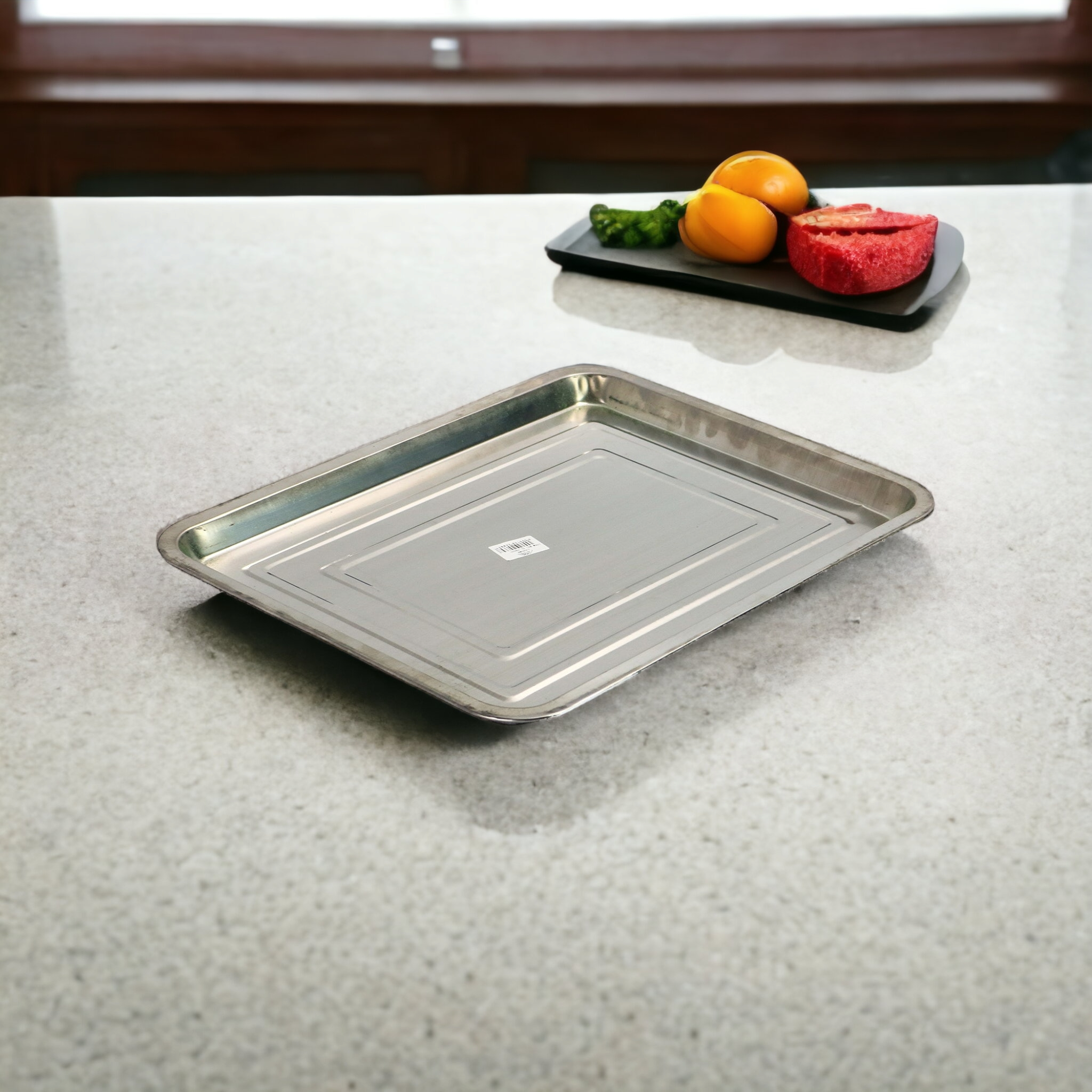 Serving Tray 30x40cm Stainless Steel