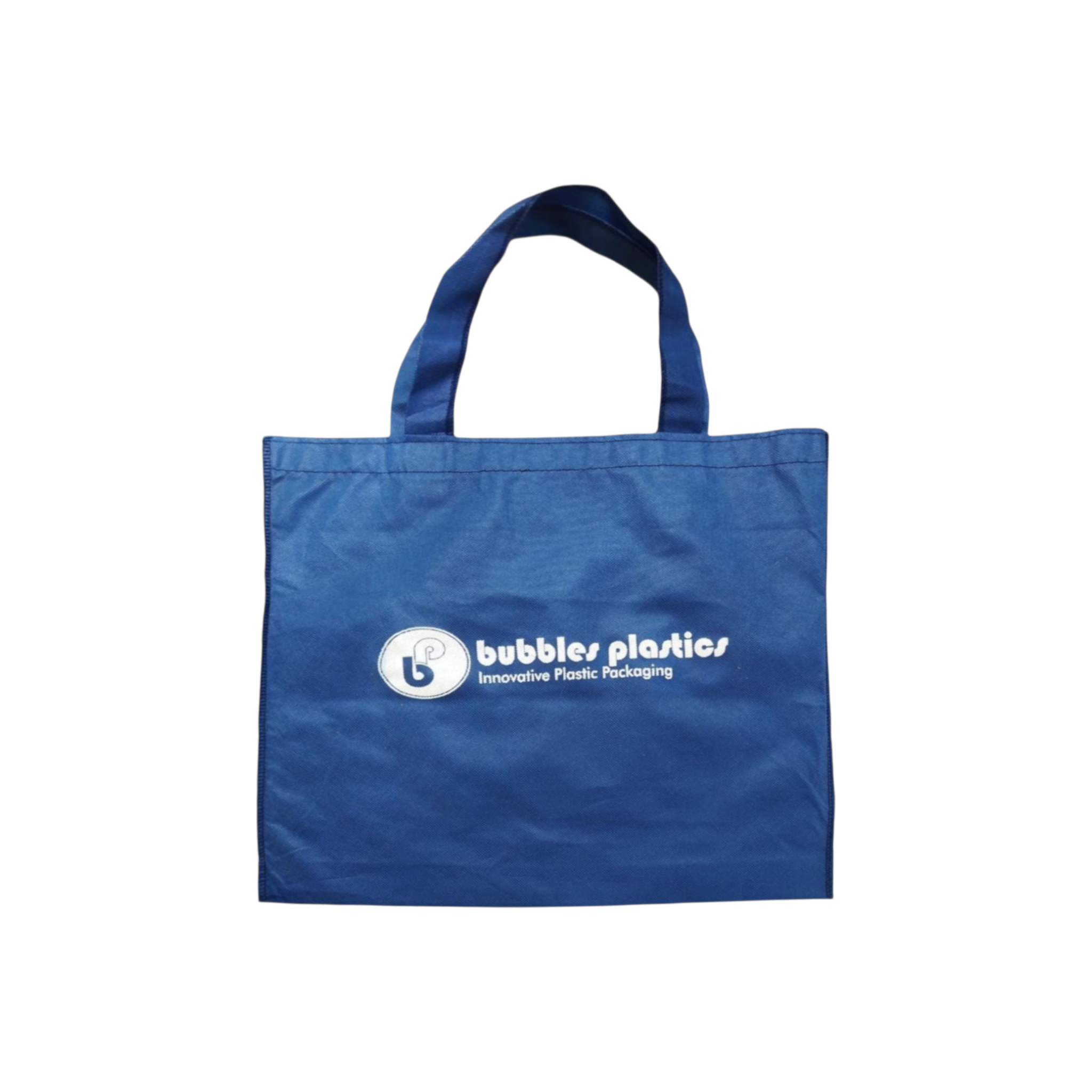 Non-Woven Shopper Grocery Bag 40x38cm with Soft Loop Handle - Bubbles Branded