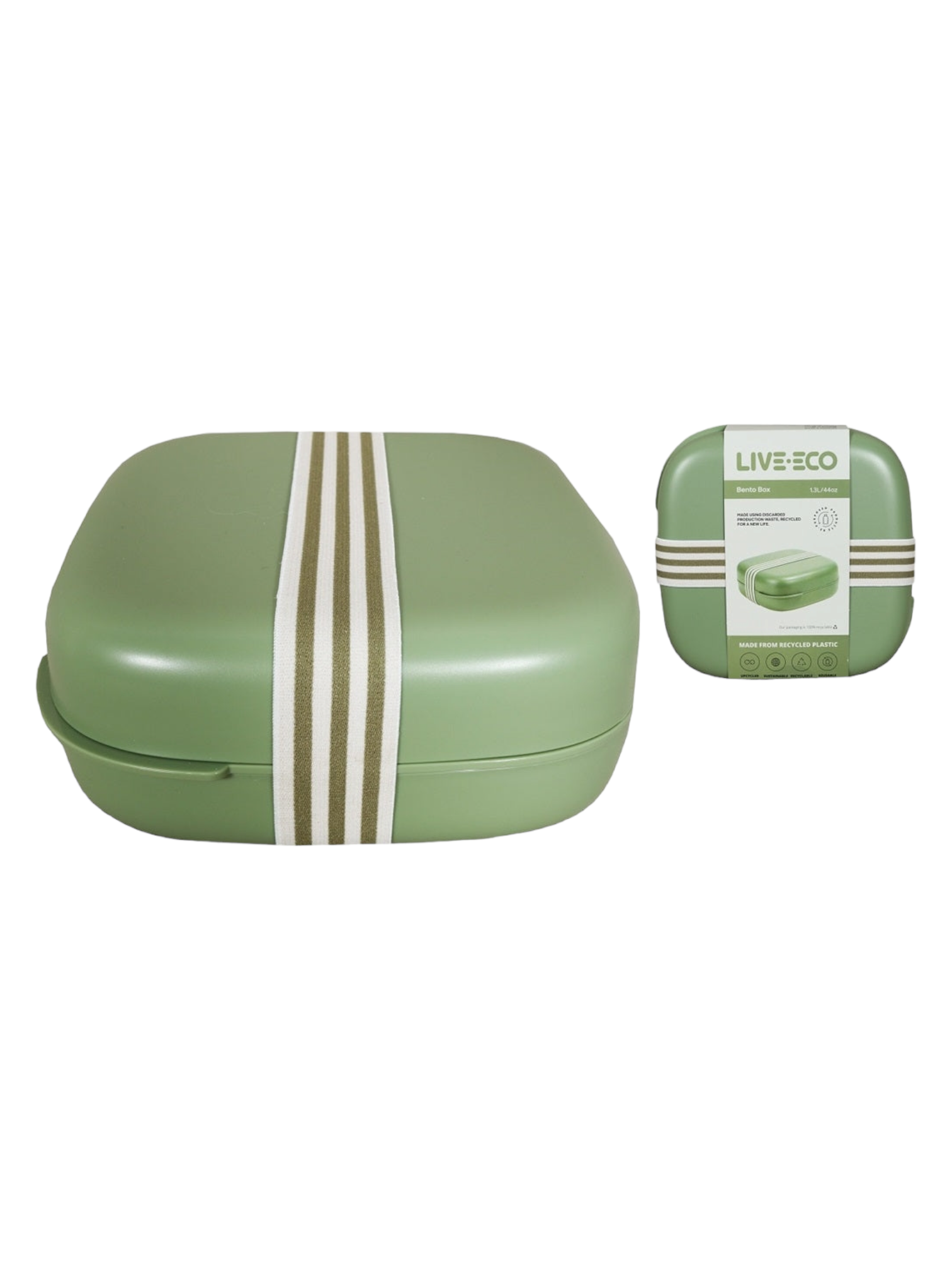 Live Eco Bento Lunchbox Storage Green 11837