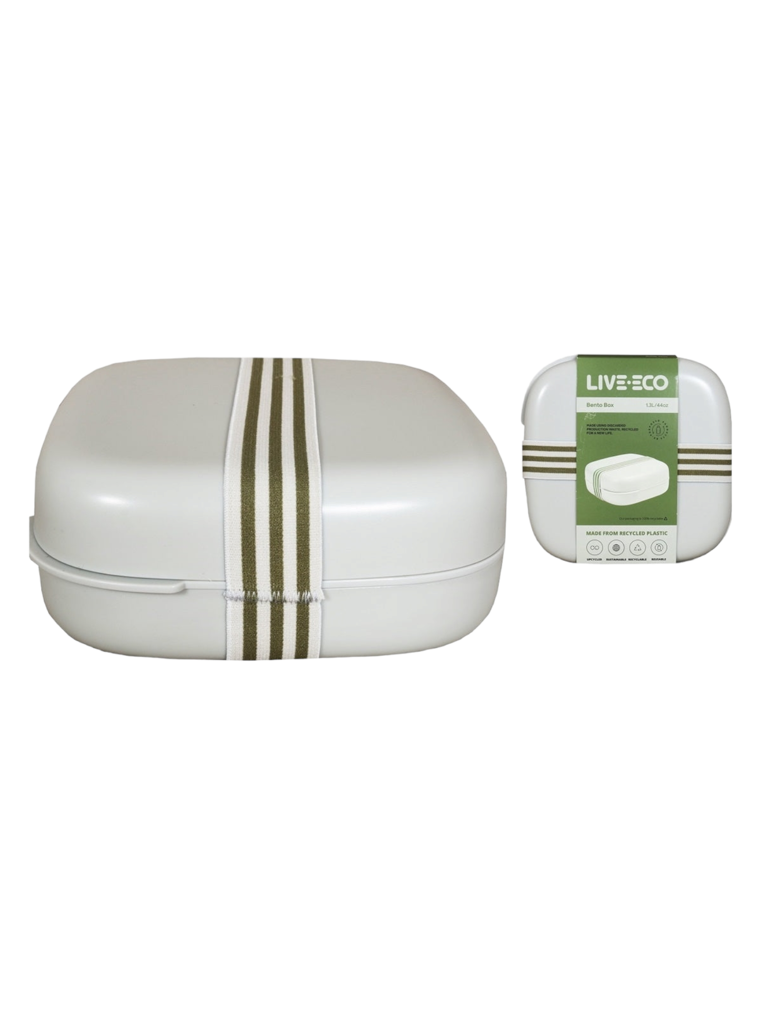Live Eco Bento Lunchbox Storage Grey 11838