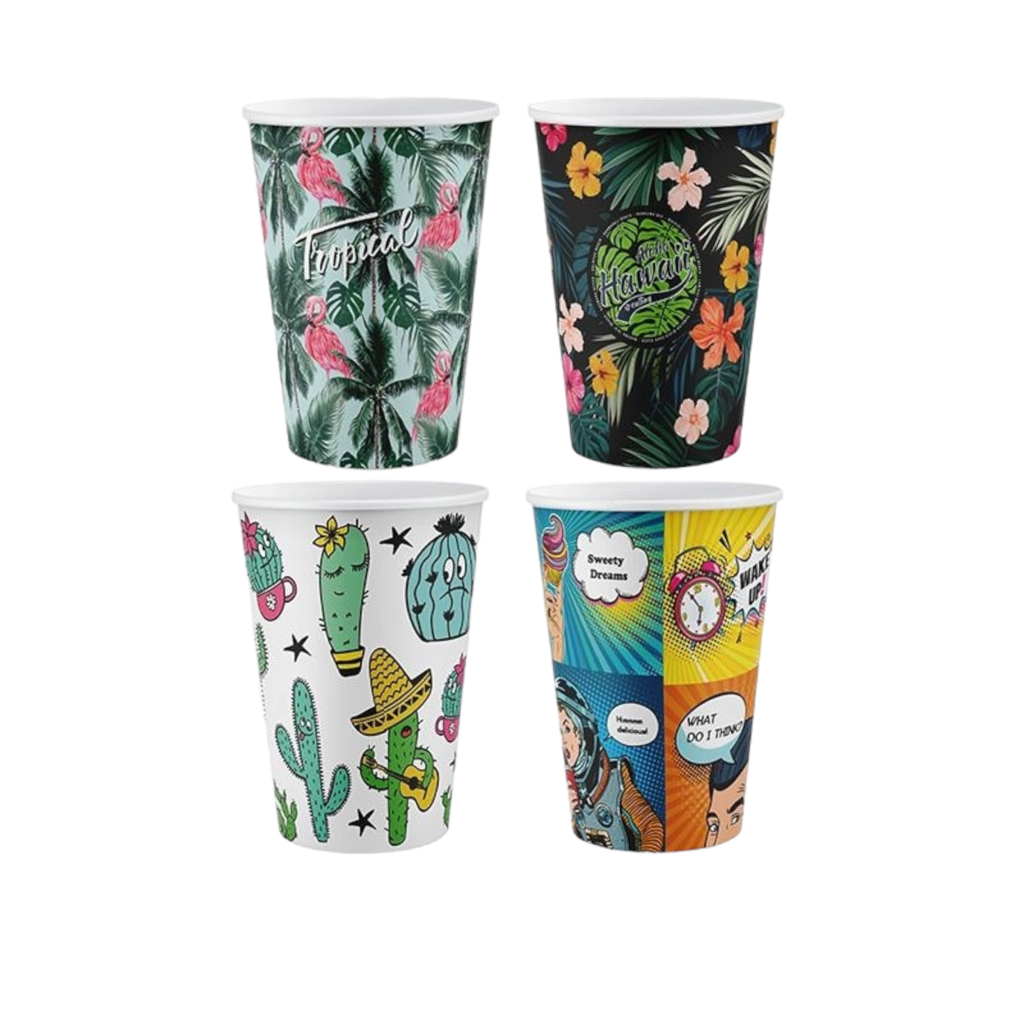 Titiz Ocean Plastic Party Cup 400ml 4pack AP-9123