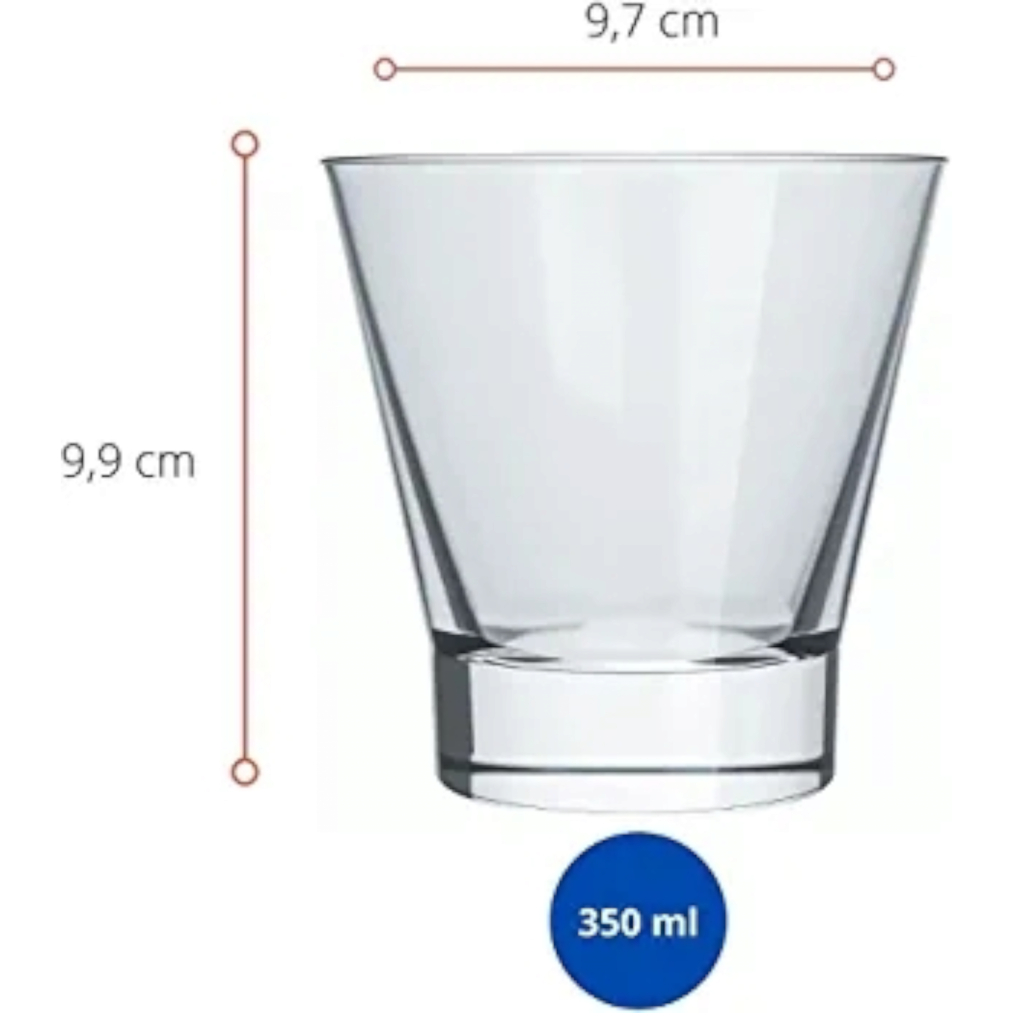 Nadir Glass Tumbler 350ml Whisky Ilhabela 27009