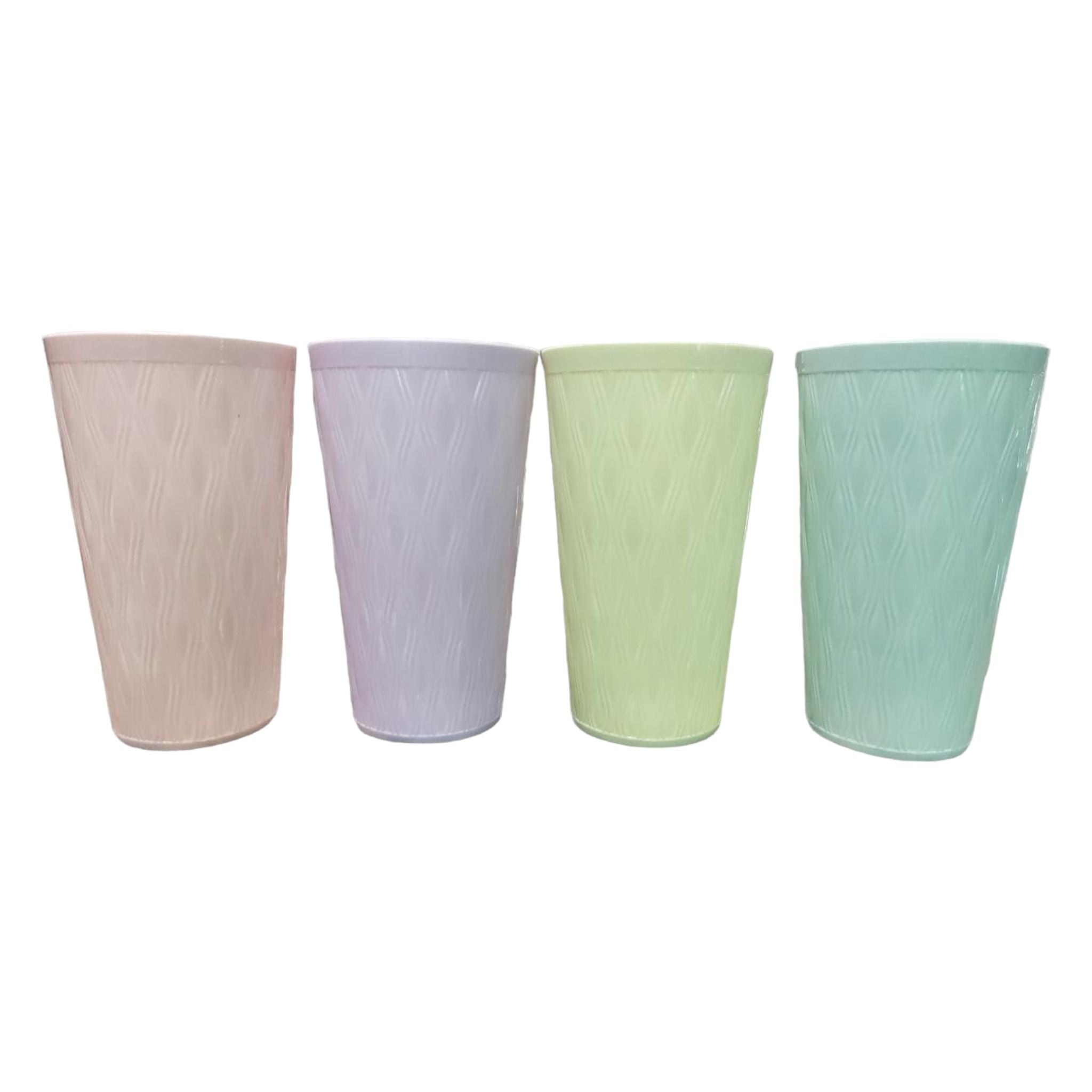 Plastic Tumbler Color Party Smoothie Cup 4pcs Assorted BPH475 Reusable