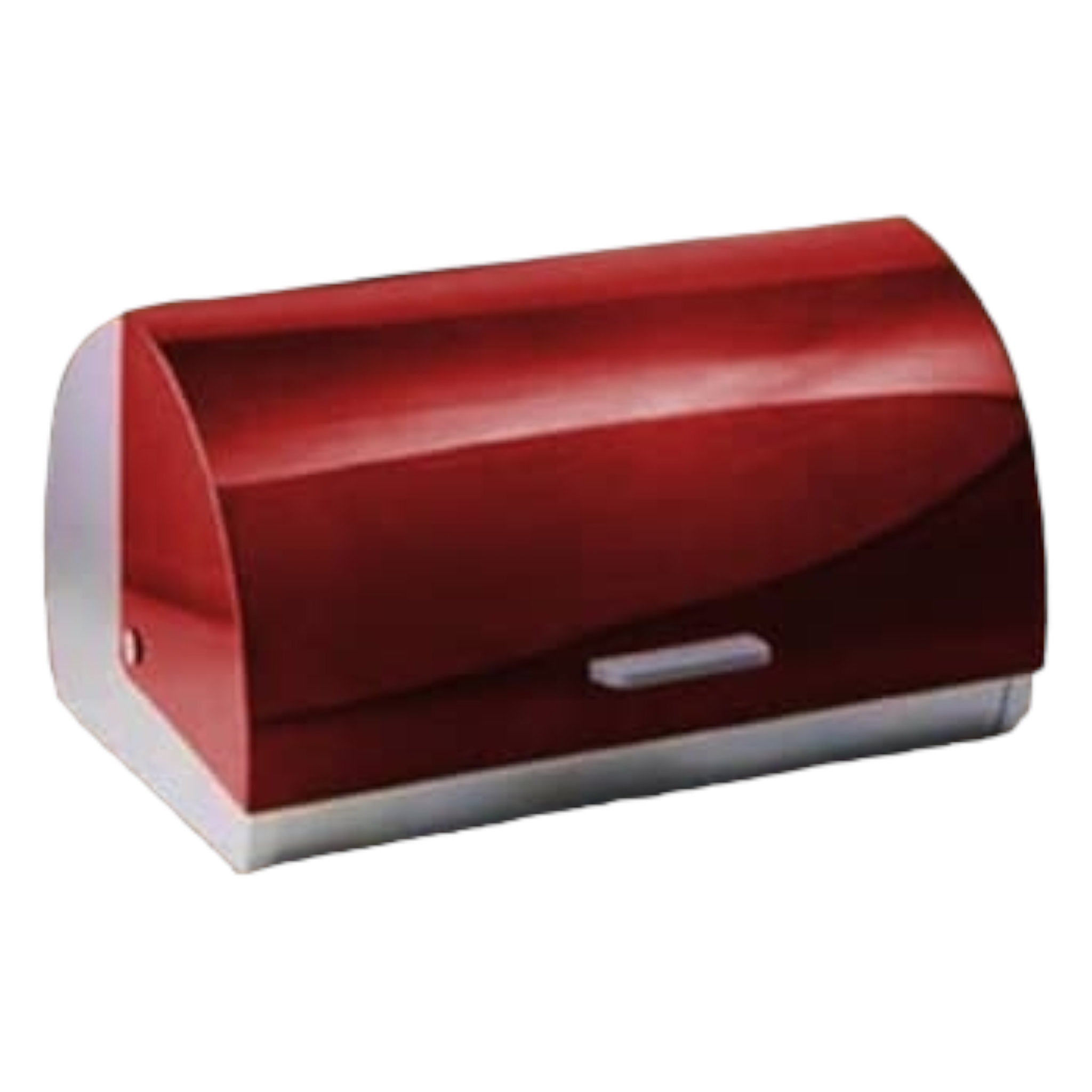 Totally Home Bread Bin Stainless Steel with Red Lid