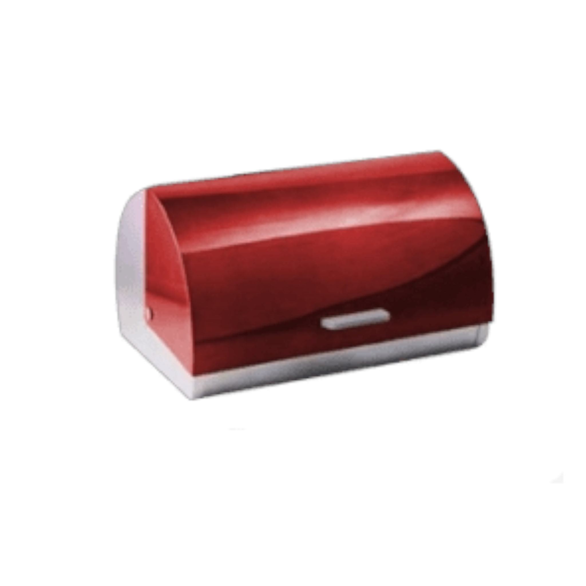 Totally Home Bread Bin Stainless Steel with Red Lid