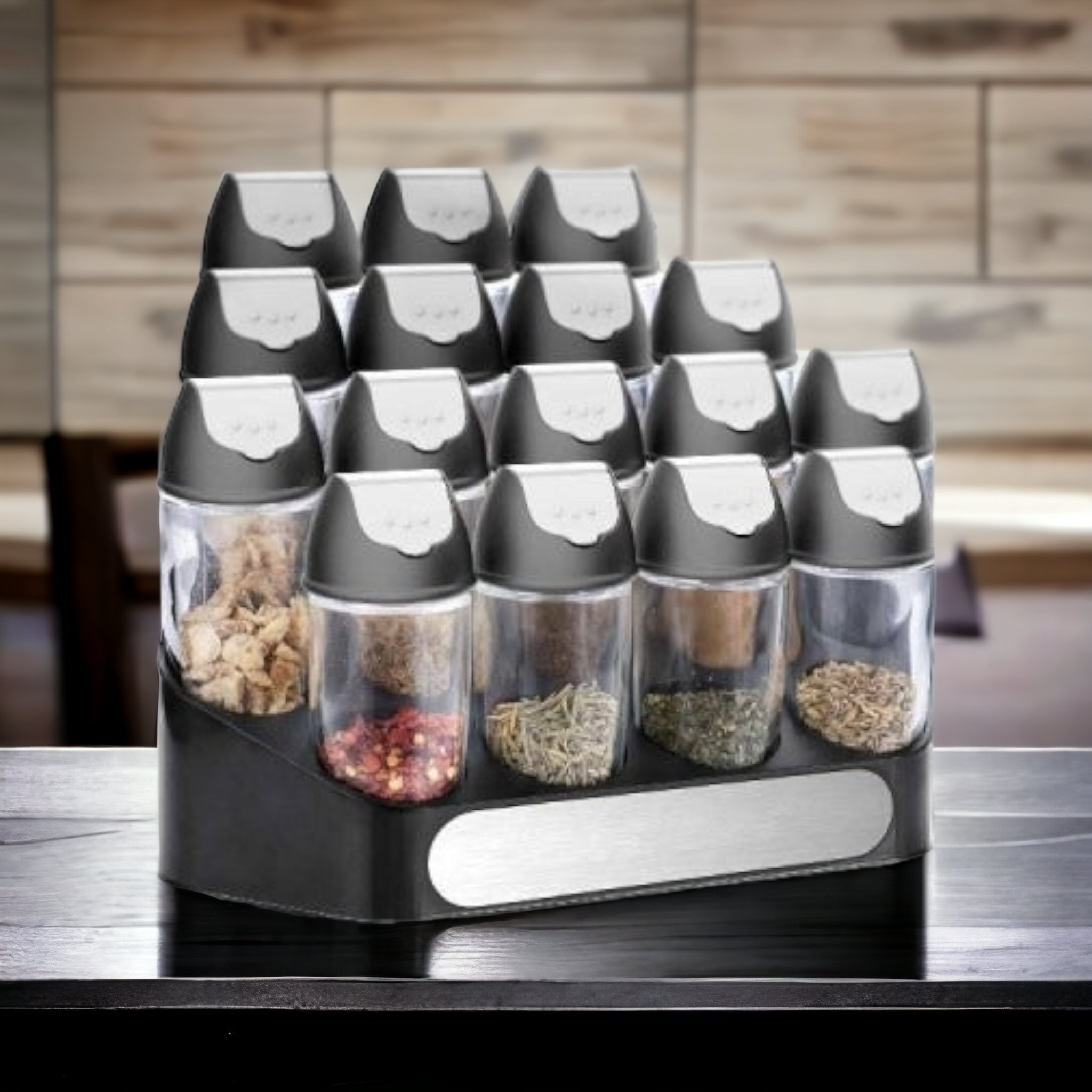 Aqua Spice Rack 16-Jar 25020