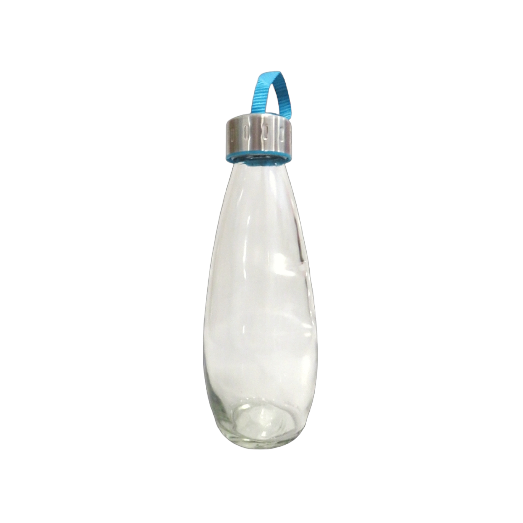 Consol 500ml Glass Water Bottle Droplette with Strap Lid 27901
