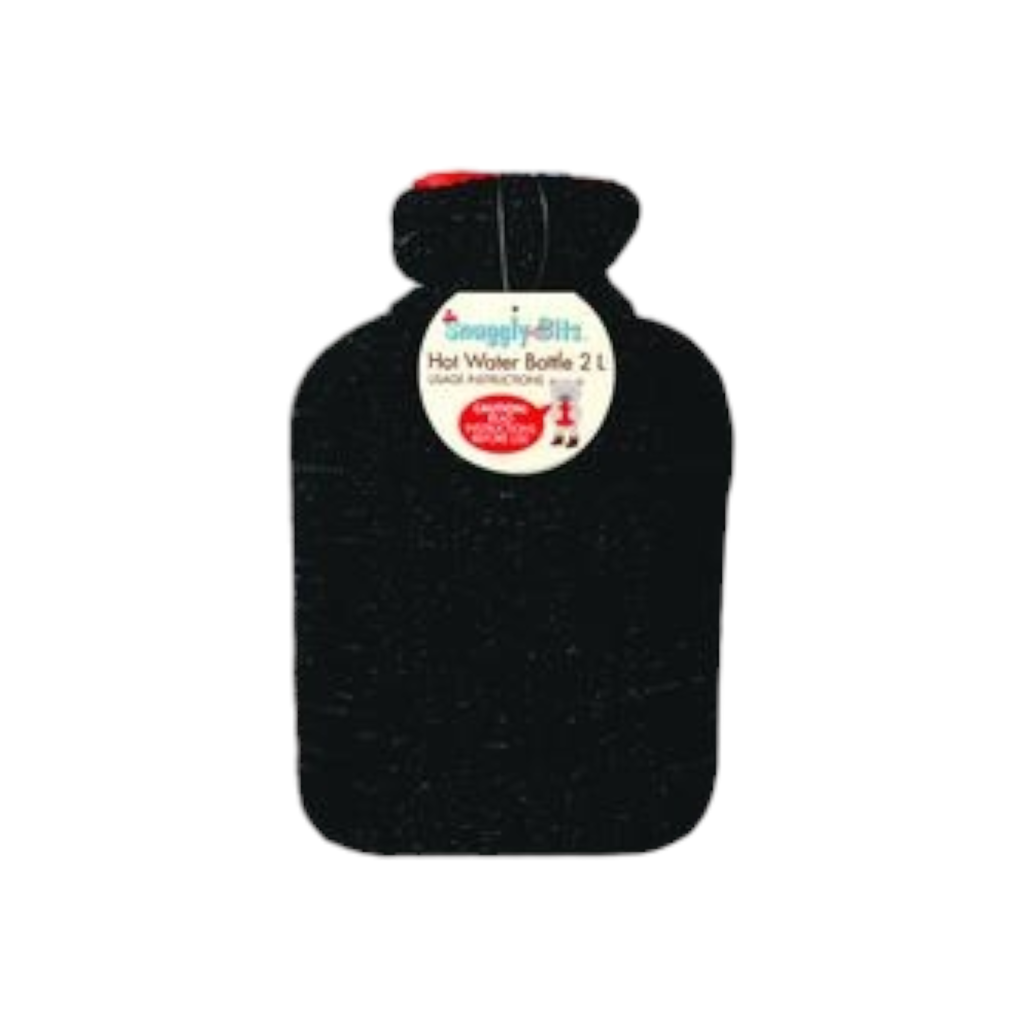 Hot Water Bottle with Knitted Cover 2L