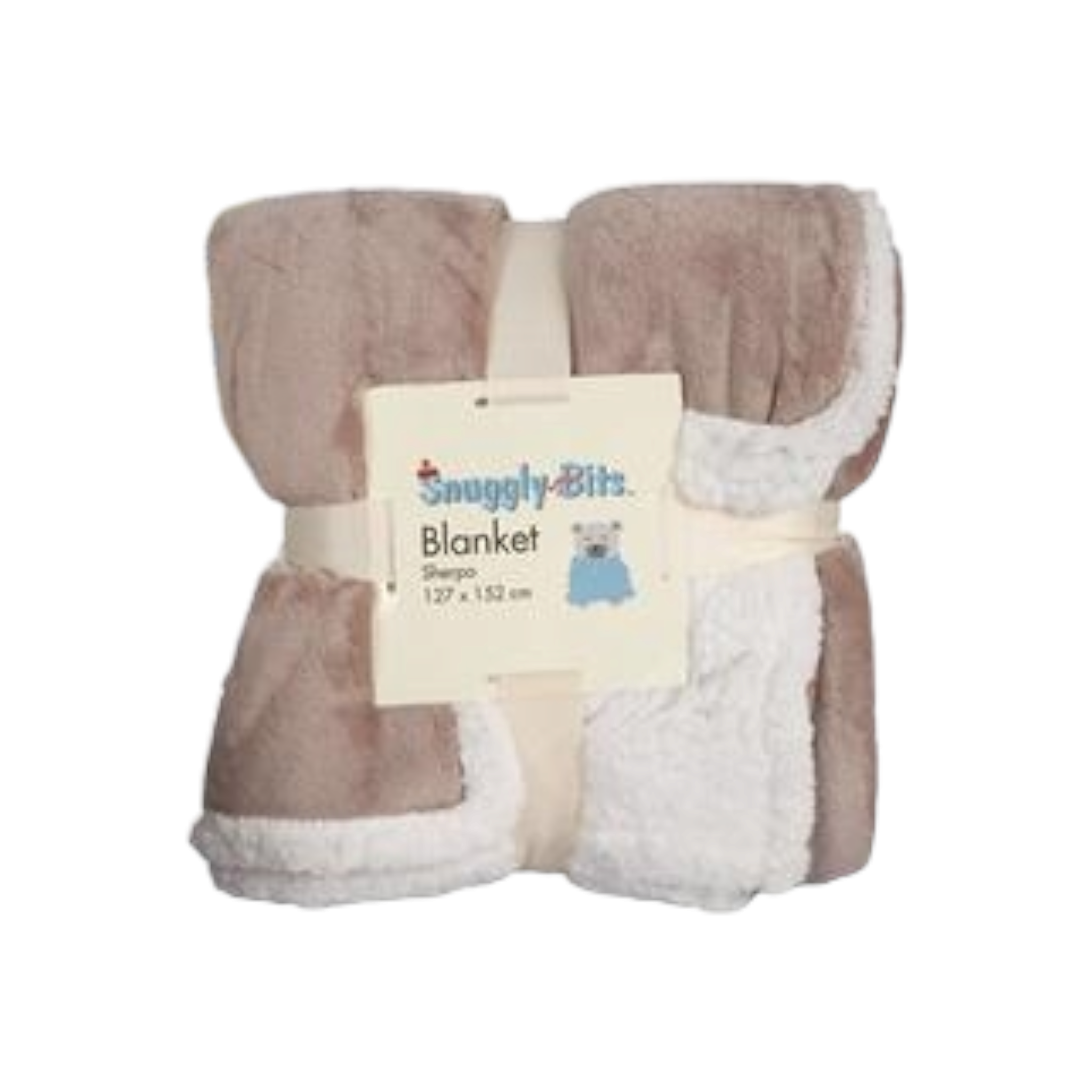 Blanket Flannel with Sherpa 127x152cm Assorted