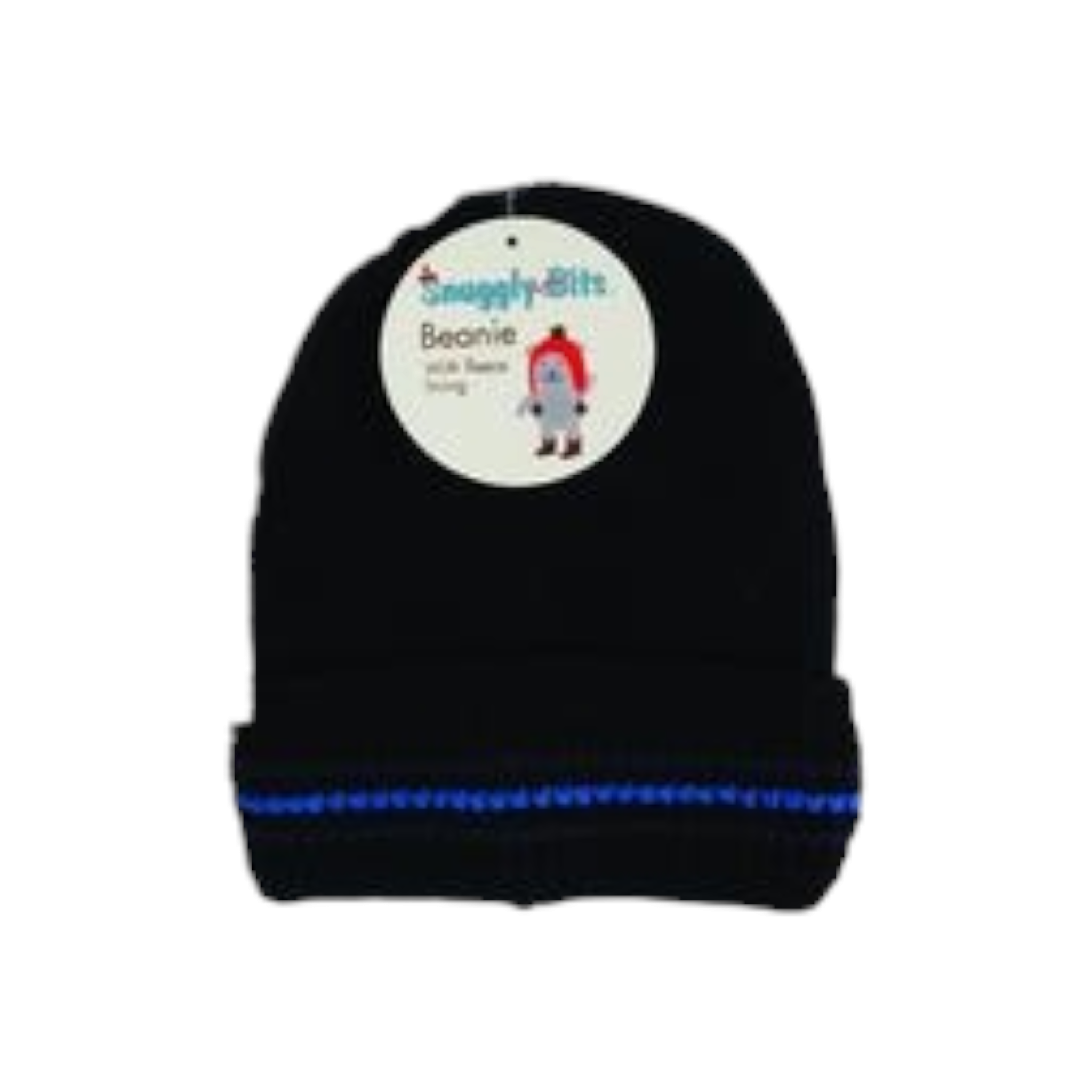 Beanie Adult with Inner Stripe Assorted