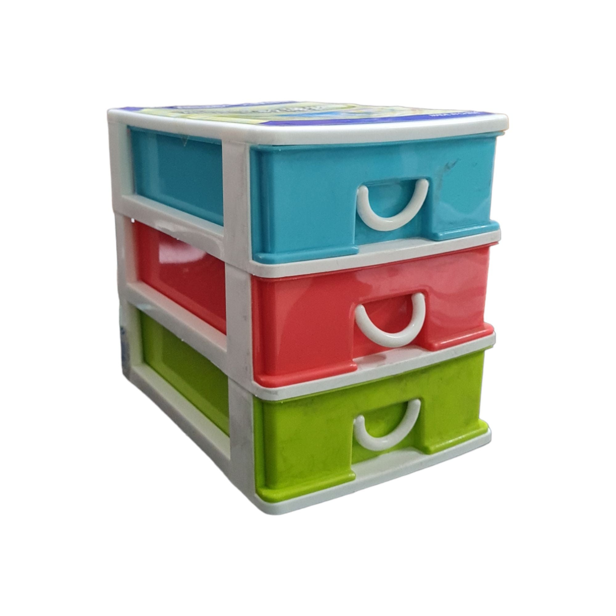 3-Drawer Mini Storage Box Pastel Color 15x22cm BPH-143