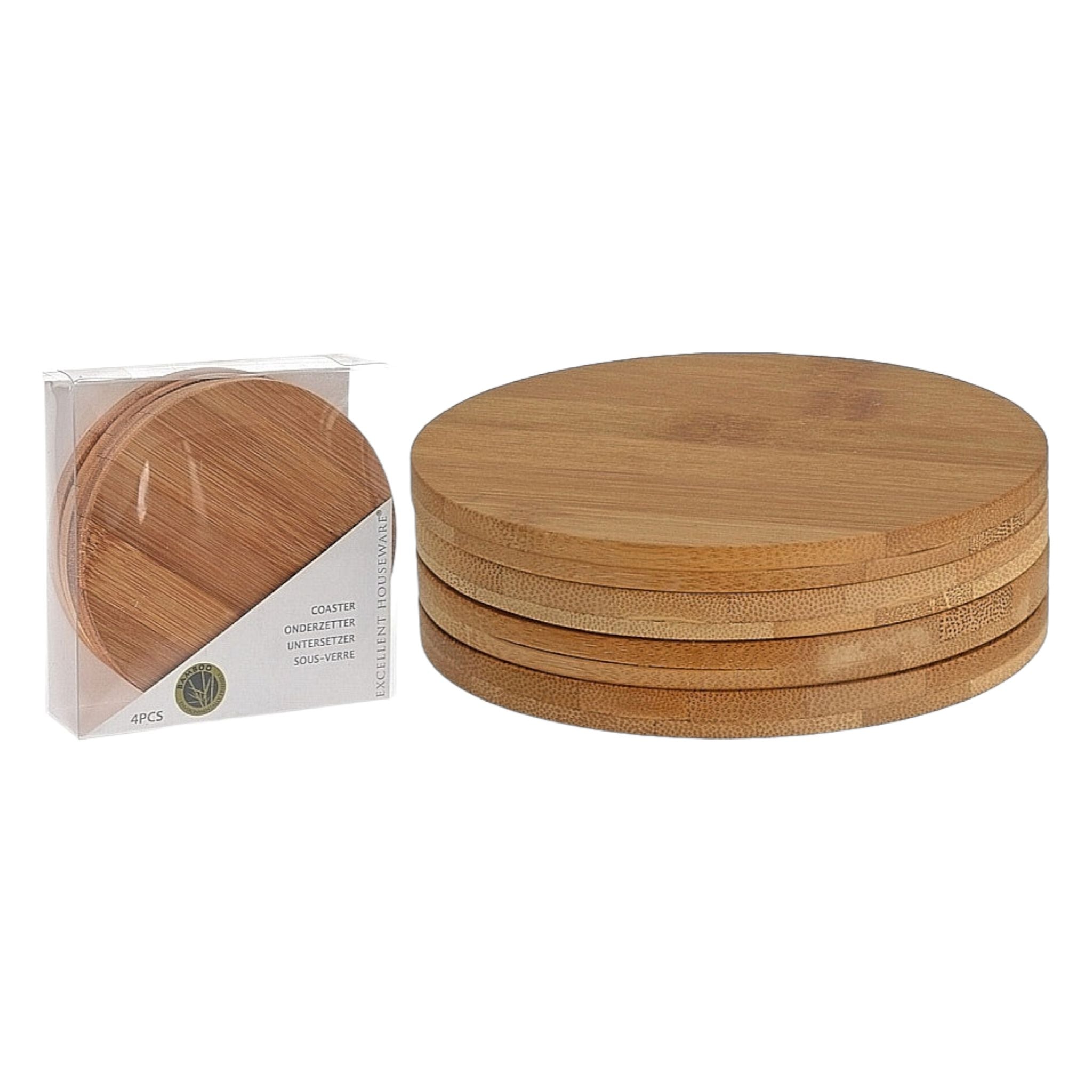 Bamboo Coasters 4pack Set 21008