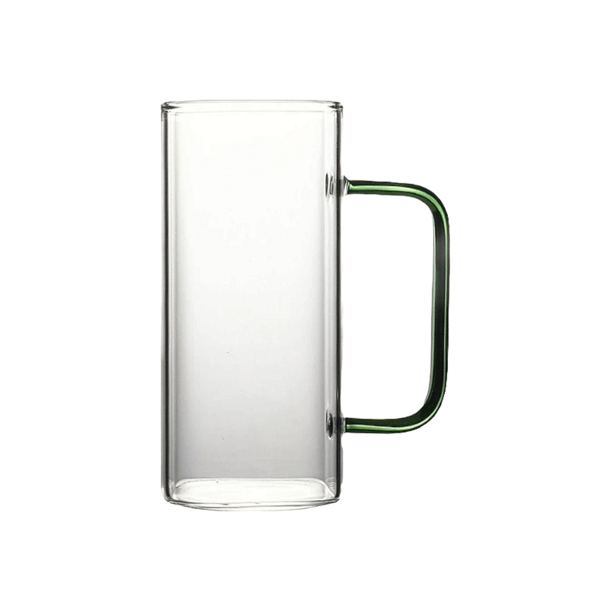 Glass Drinking Mug 370ml Borosilicate with Handle