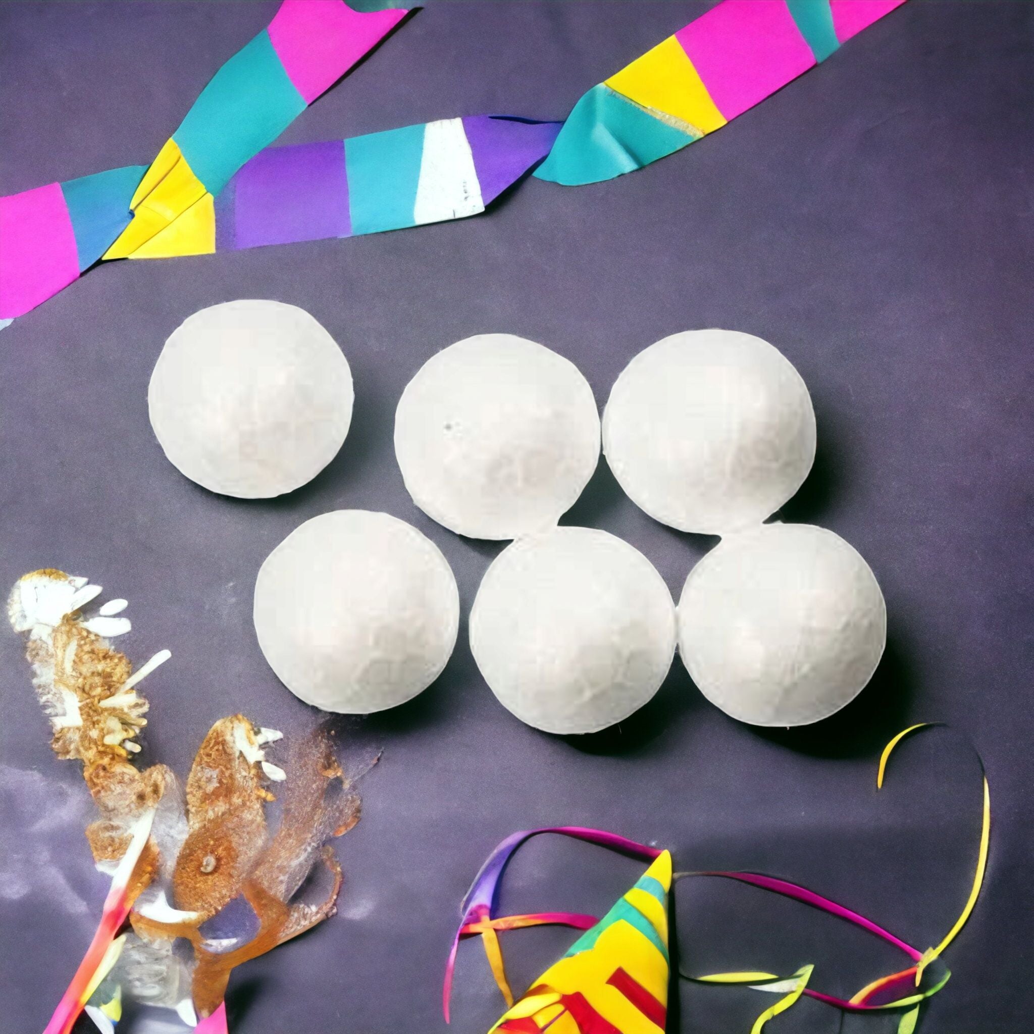 Polystyrene Styrofoam Balls 9.5cm 6pc