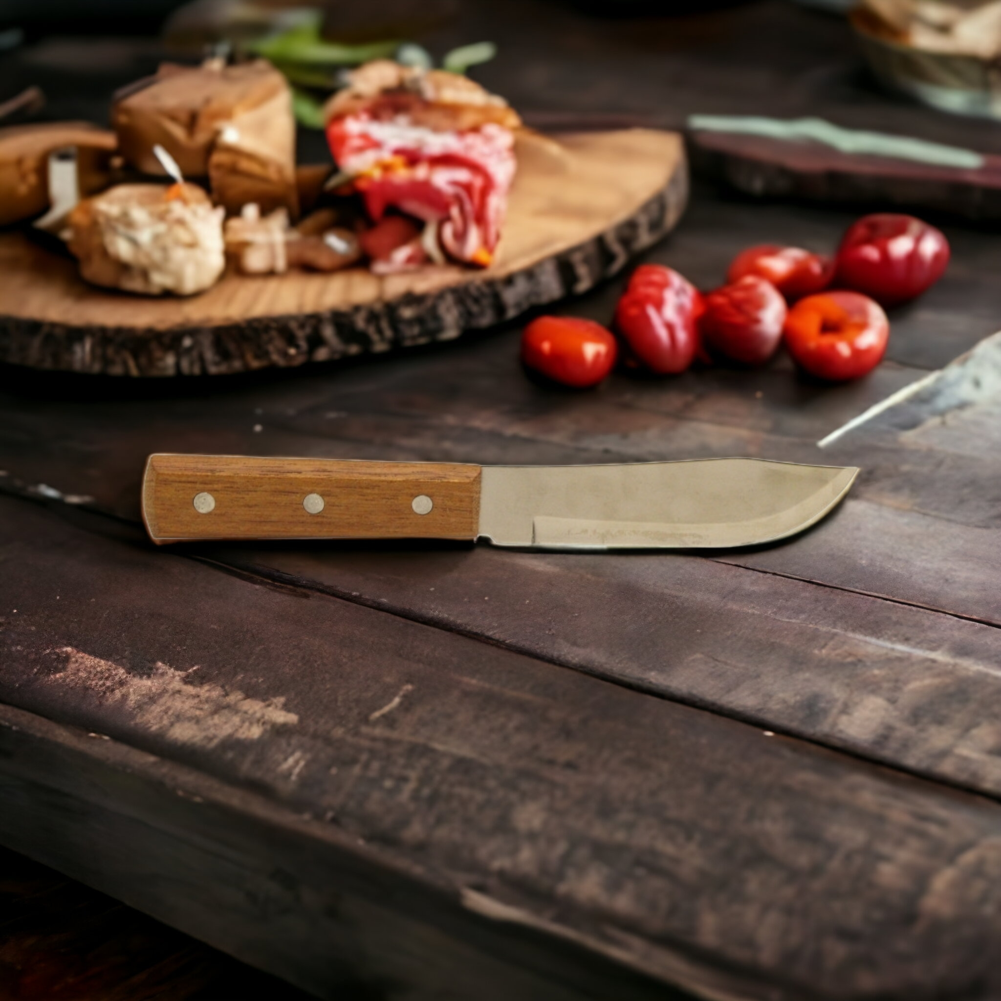 Tramontina Butcher Knife with Wooden Handle 5Inch KNT22901-005