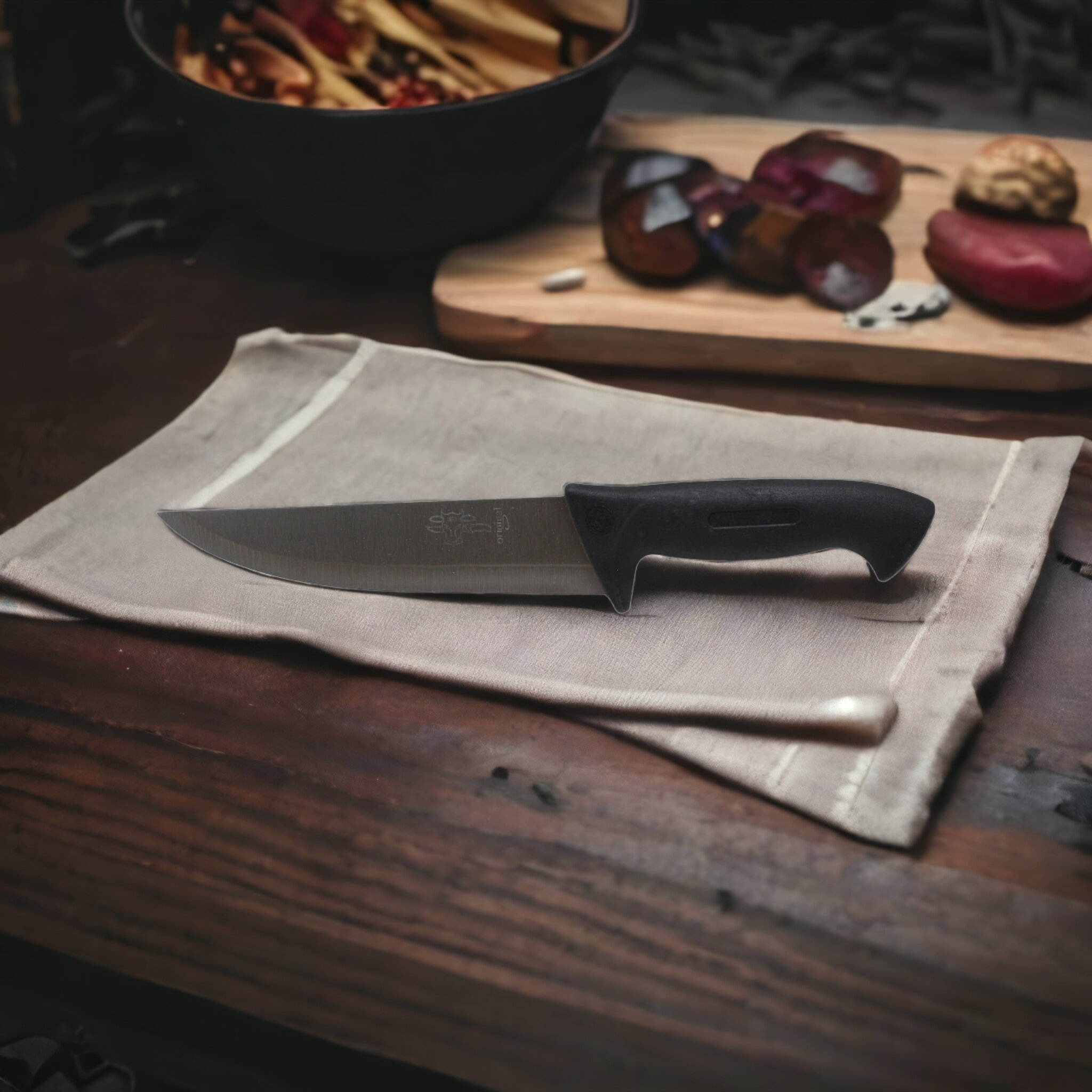 Chef Knife Black Handle 6Inch KN036-6