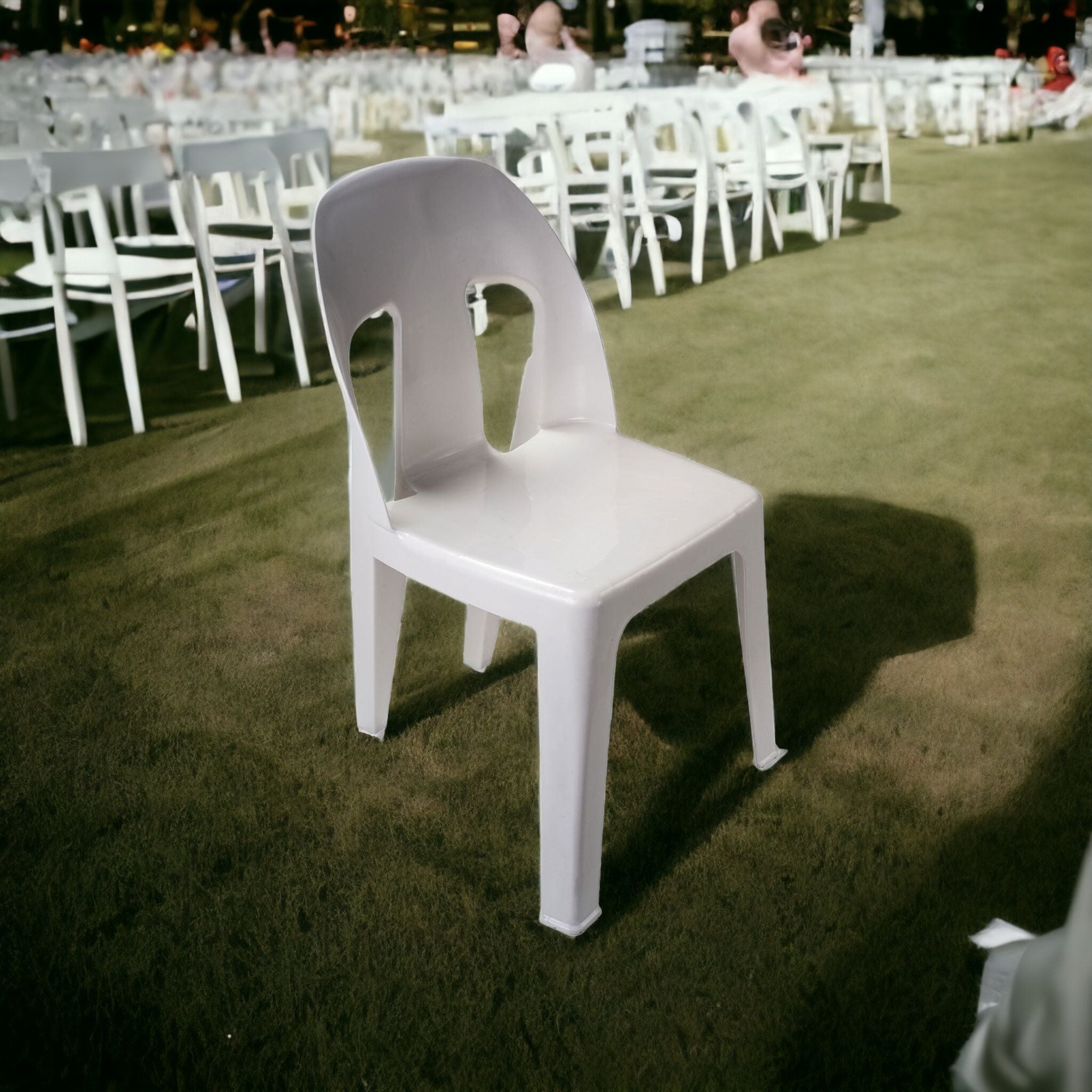 Adult Party Chair Party White Contour Outdoor