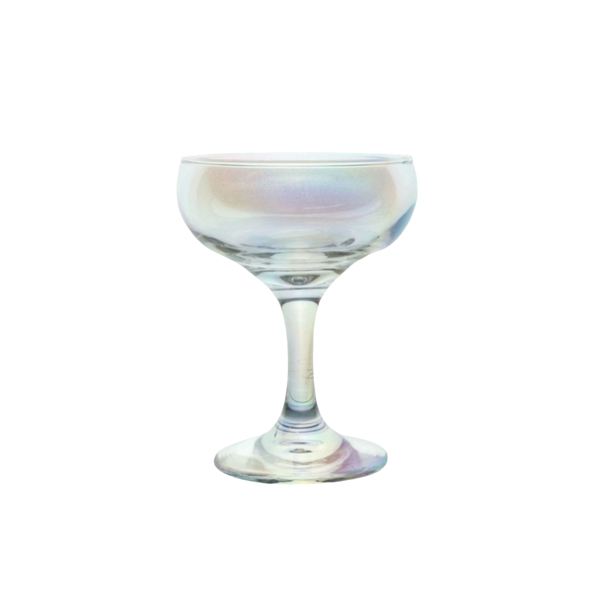 Aqua Pearl Shot Stemmed 130ml  Champagne Glass 2pack