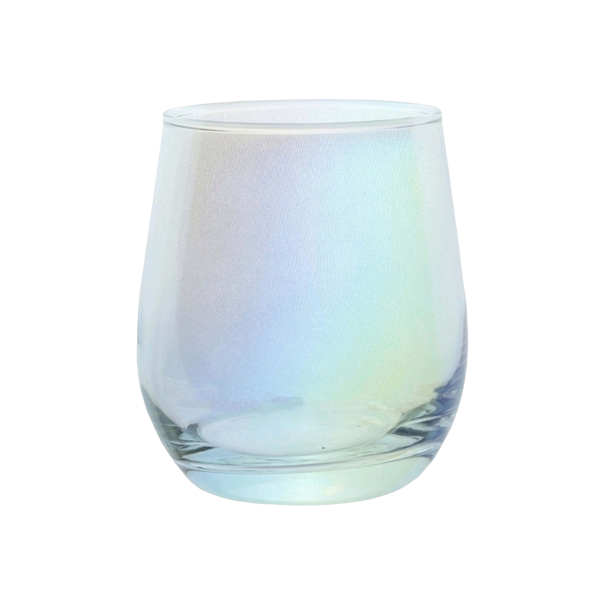 Aqua Pearl Glass Tumbler 340ml Whisky 4pack