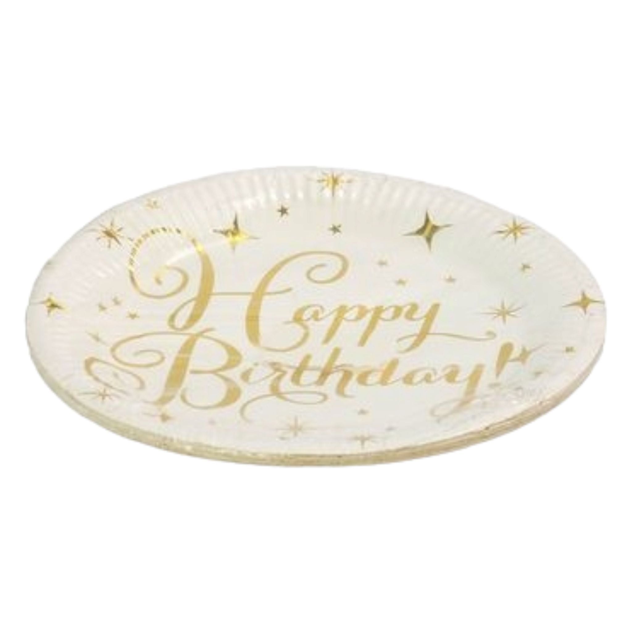 Disposable Party Paper Plate 9inch Happy Birthday 10pc