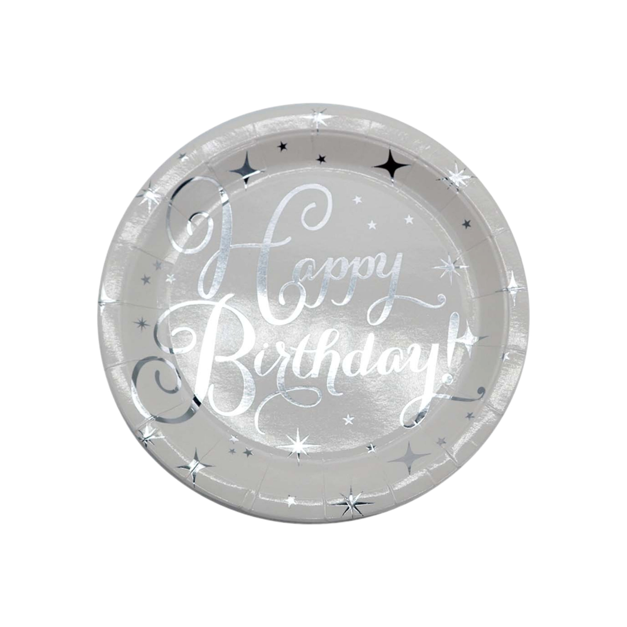 Party Paper Plate 7inch Happy Birthday 10pc