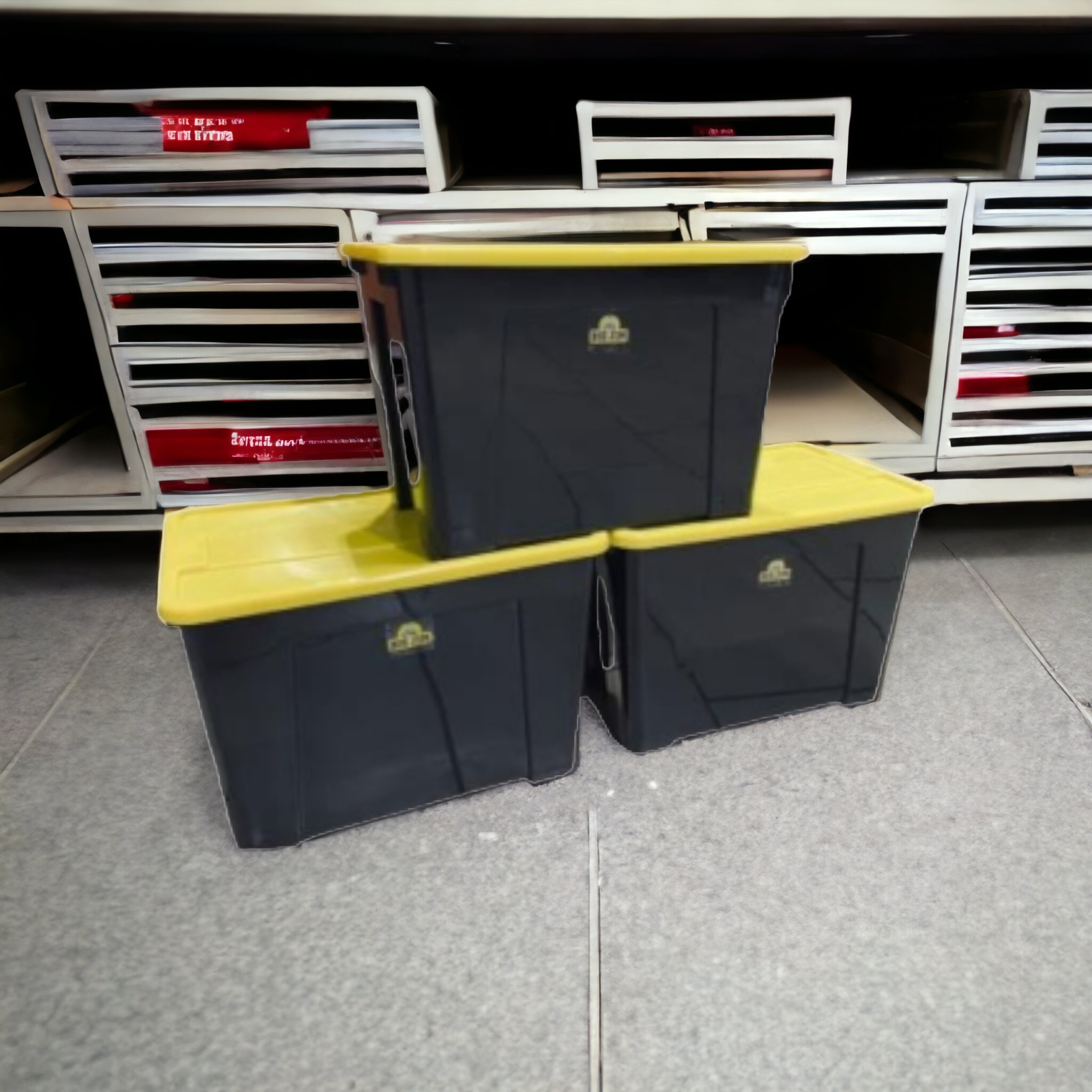 Big Jim Storage Boxes 20L 3pk Assorted JO0998