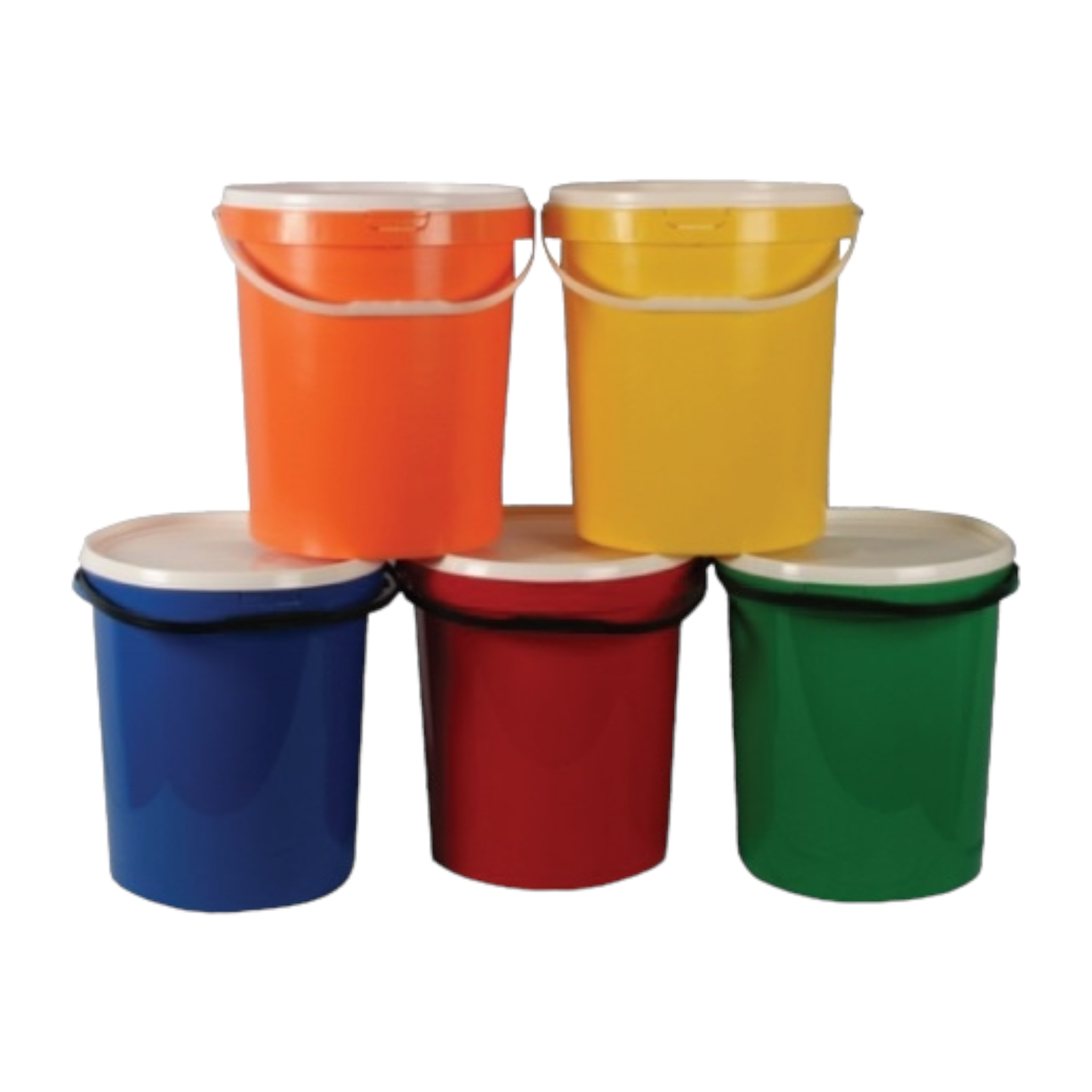 25L Plastic Bucket Air Tight Lid Assorted Color