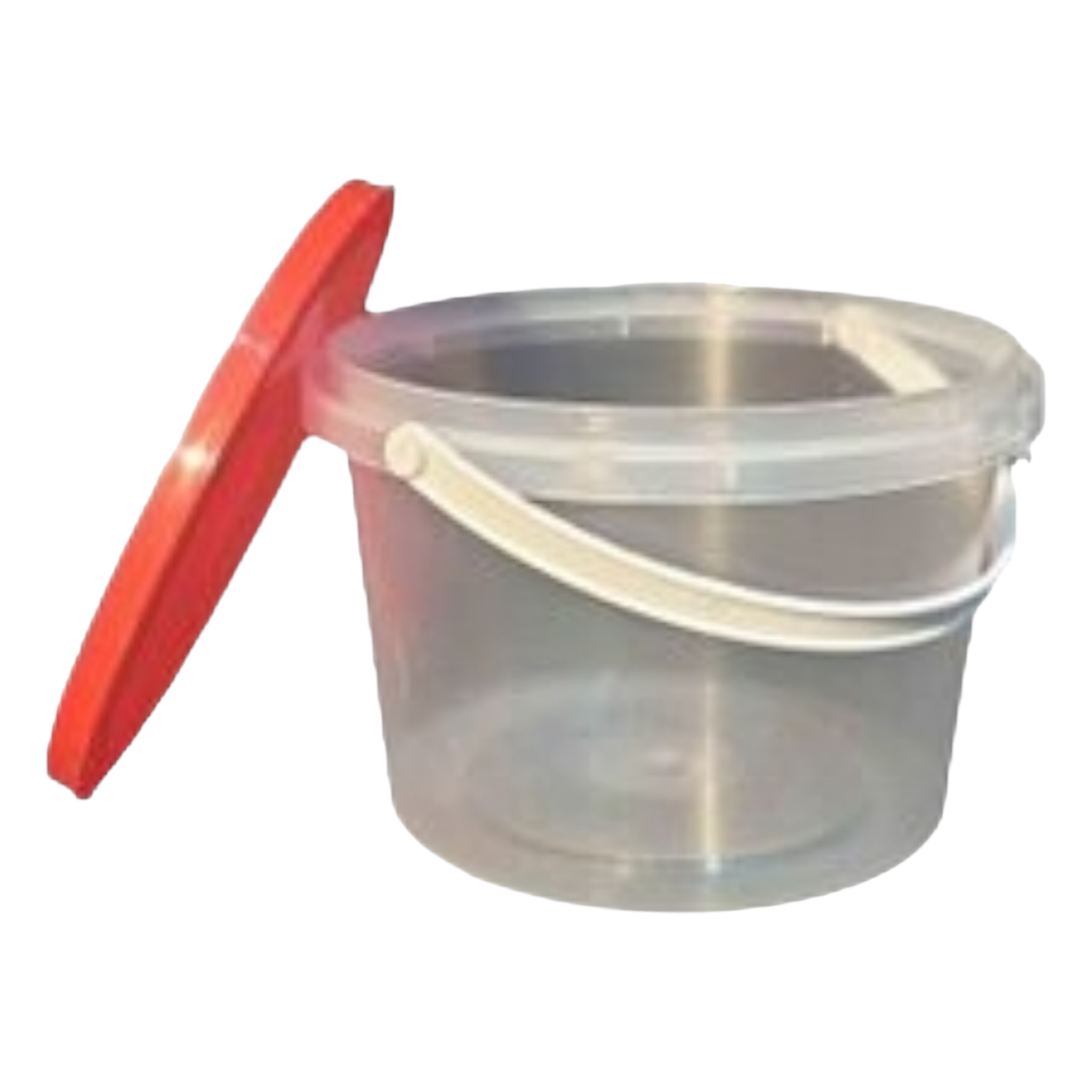 4L Plastic Bucket Tamper Proof Transparent
