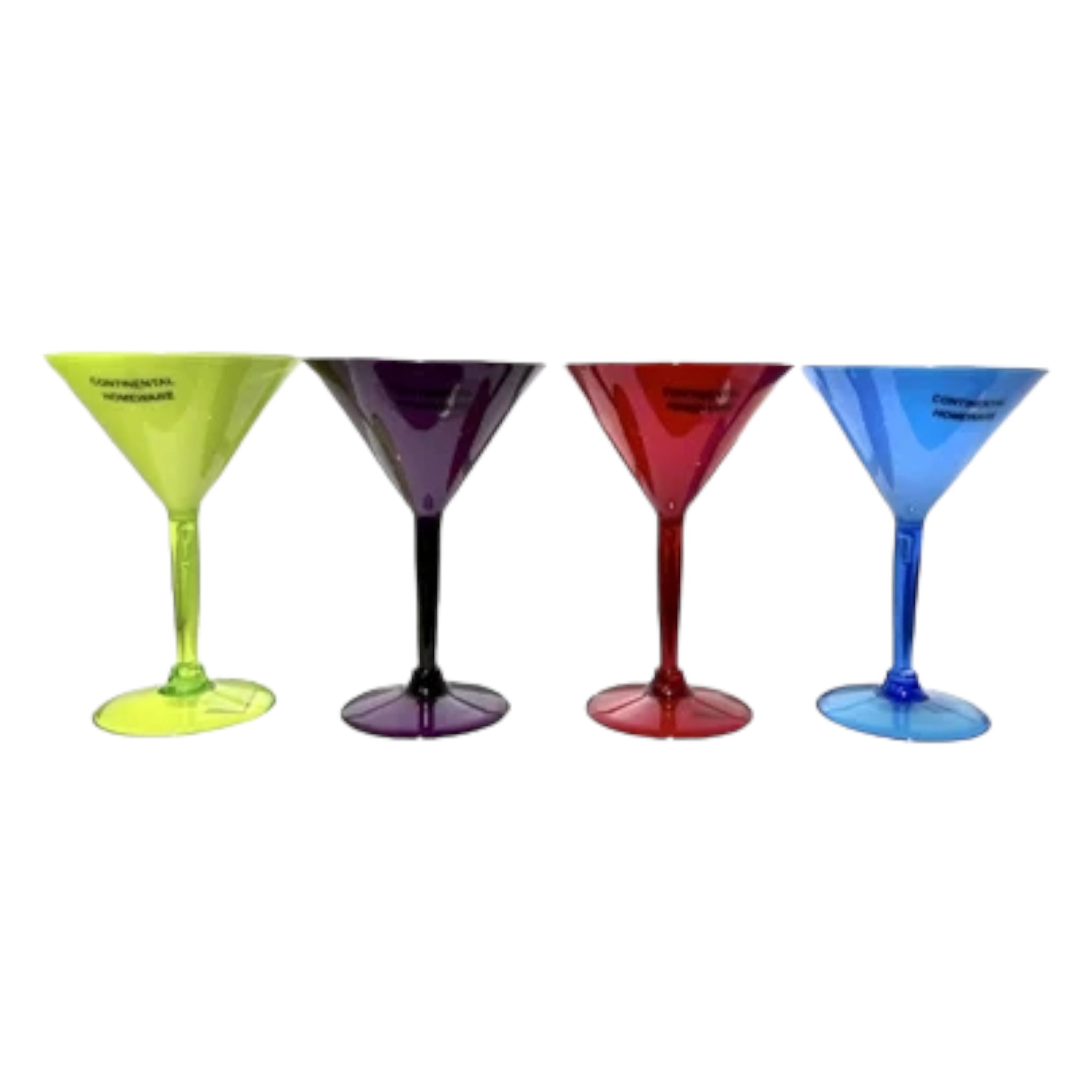 Acrylic Tumbler 250ml Martini Glass Two Tone Assorted Colour CH840