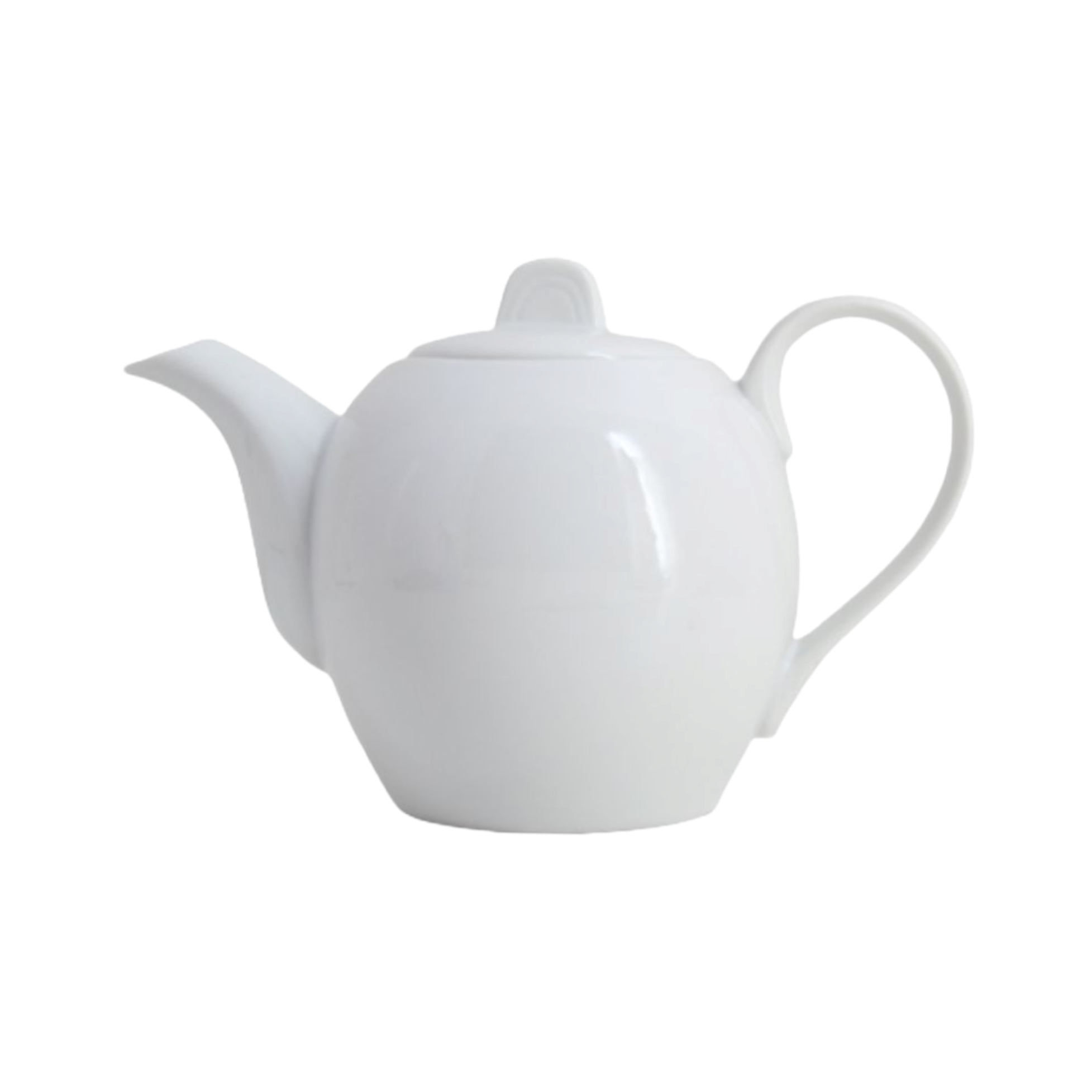 Ceramic Tea Pot 8x12cm White Round CAT012