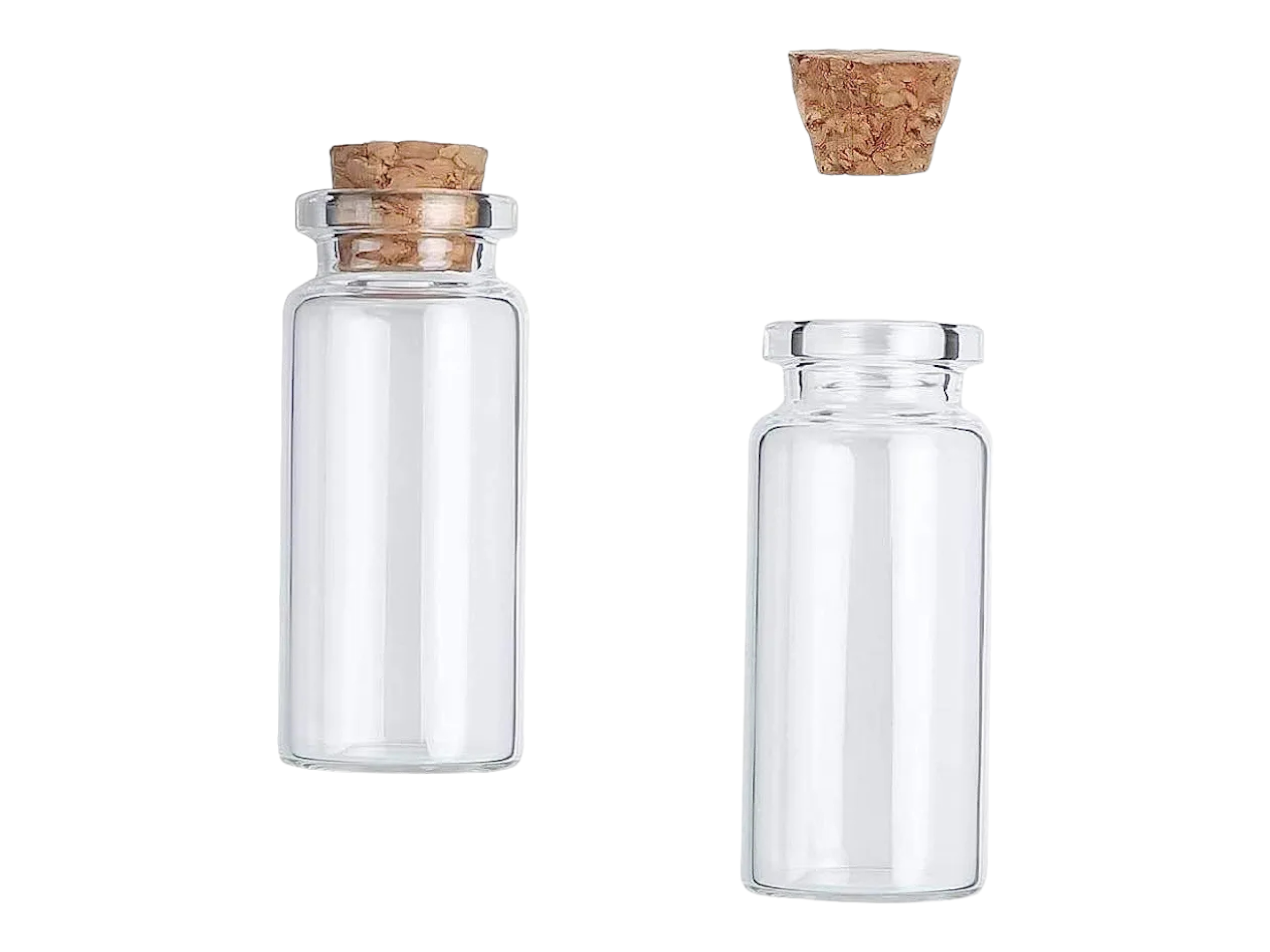 Regent Glass Bottle 18ml with Cork Lid 12pack 10585