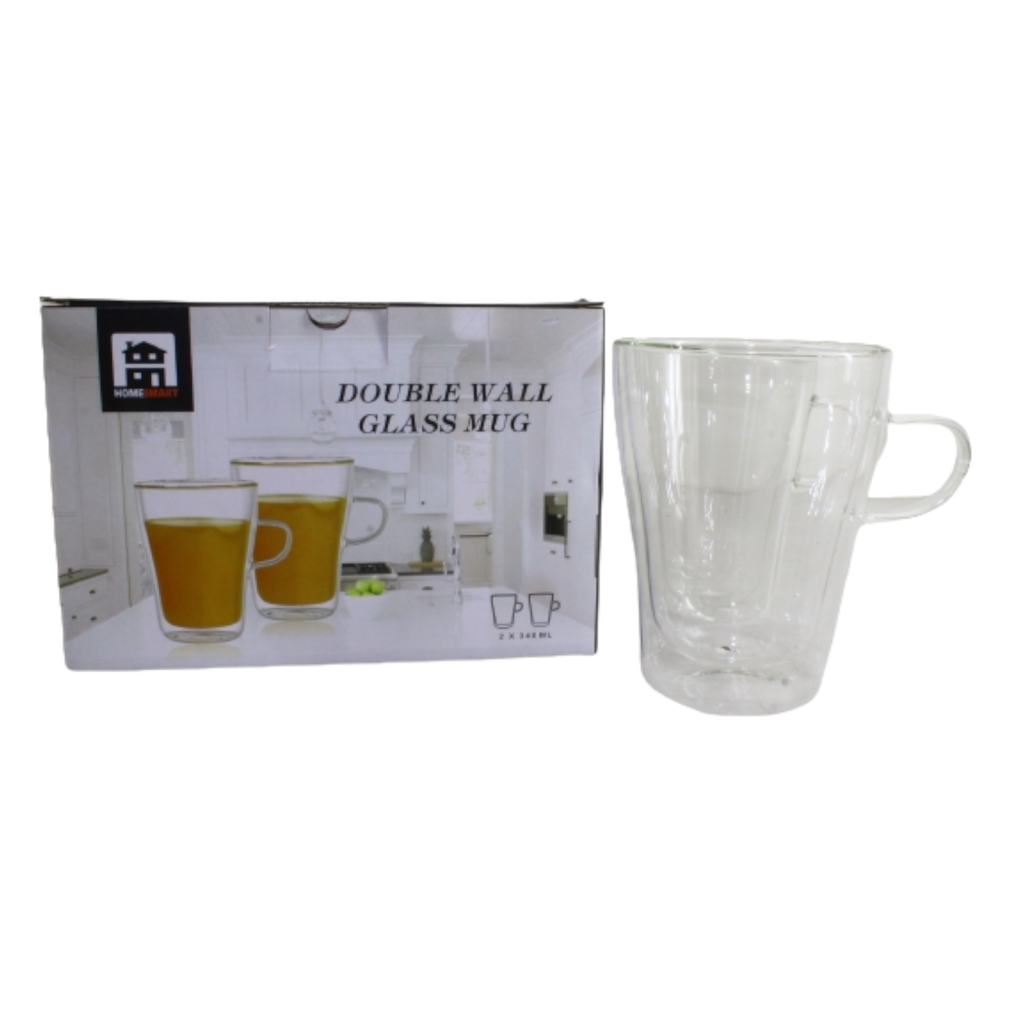 Winox Borosilicate Double Wall Café Latte Tea Mug 340ml GL2708