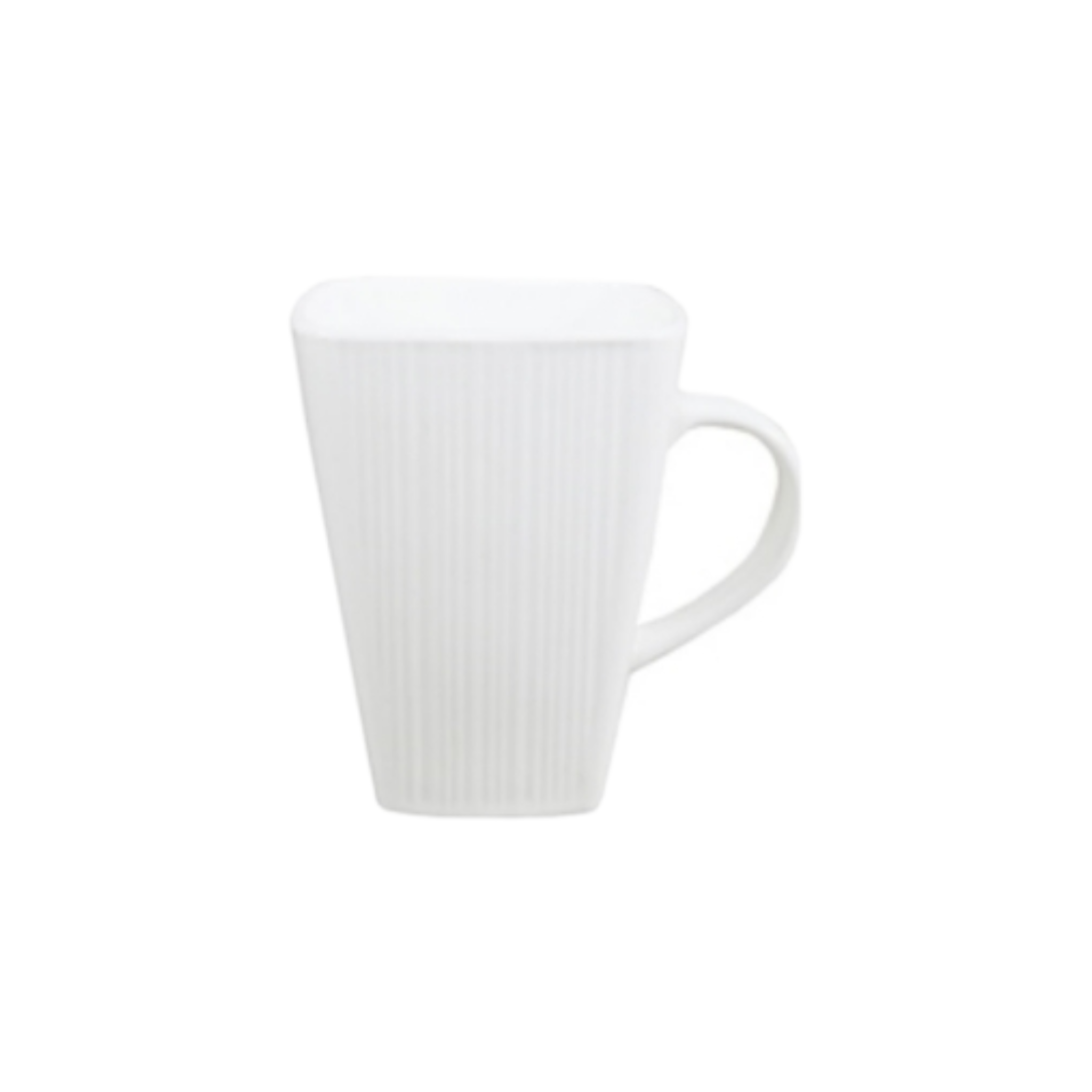 Aqua Coffee Mug White Embossed Linear 4pack 31625