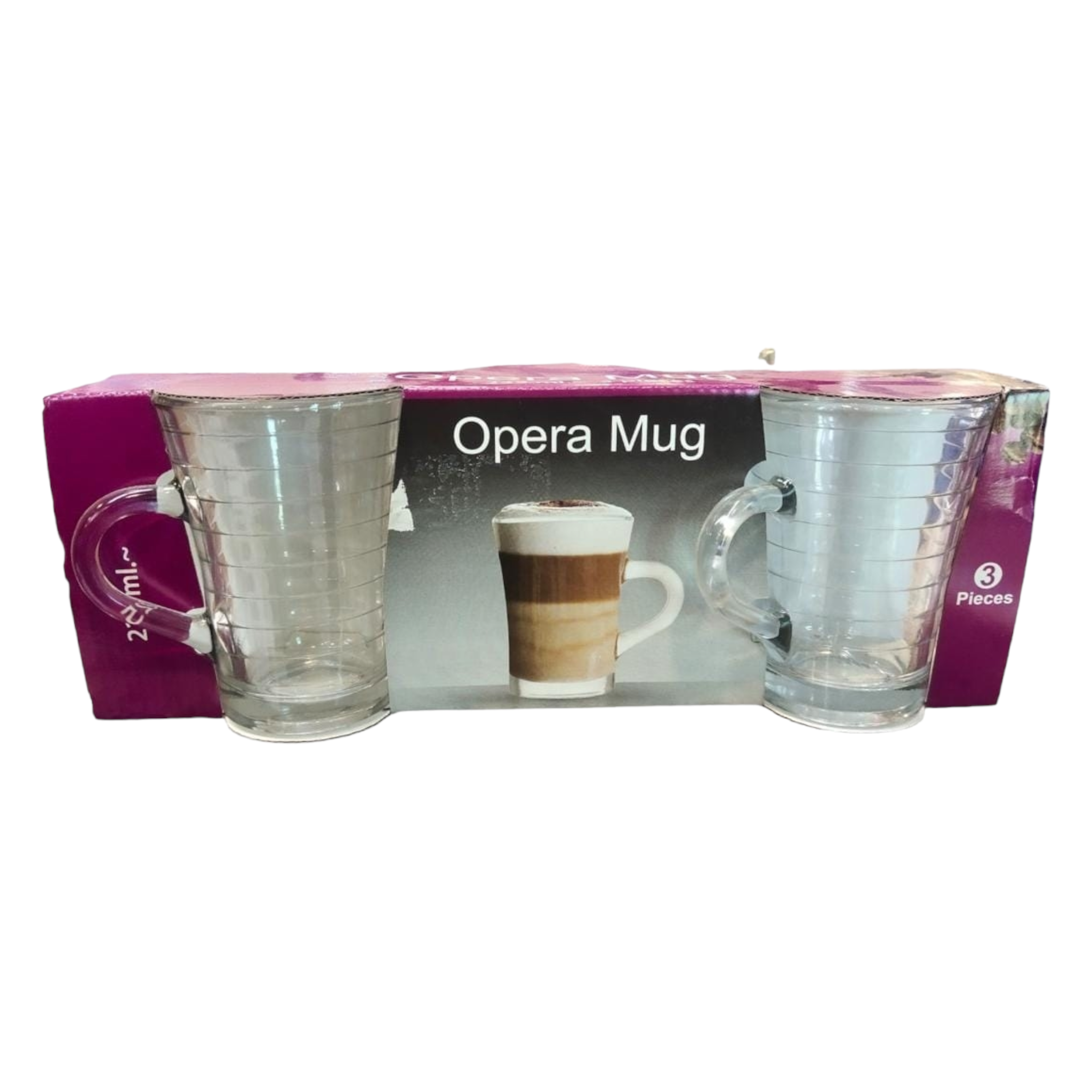 Opera Café Latte Coffee Mug 225ml 3pc