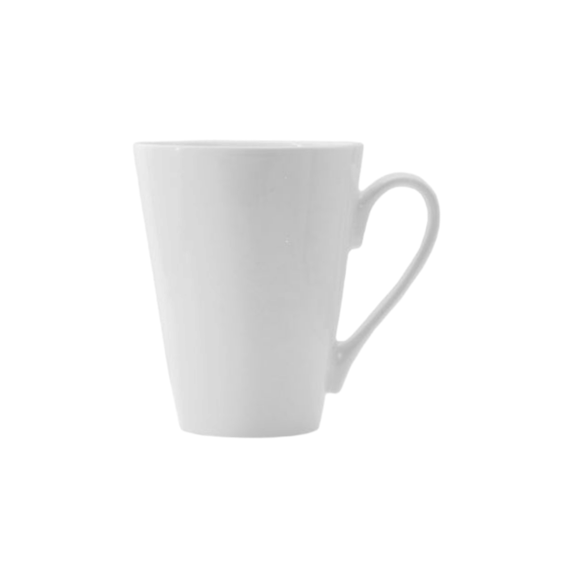 Regent Ceramic Coffee White Mug V Shape 320ml