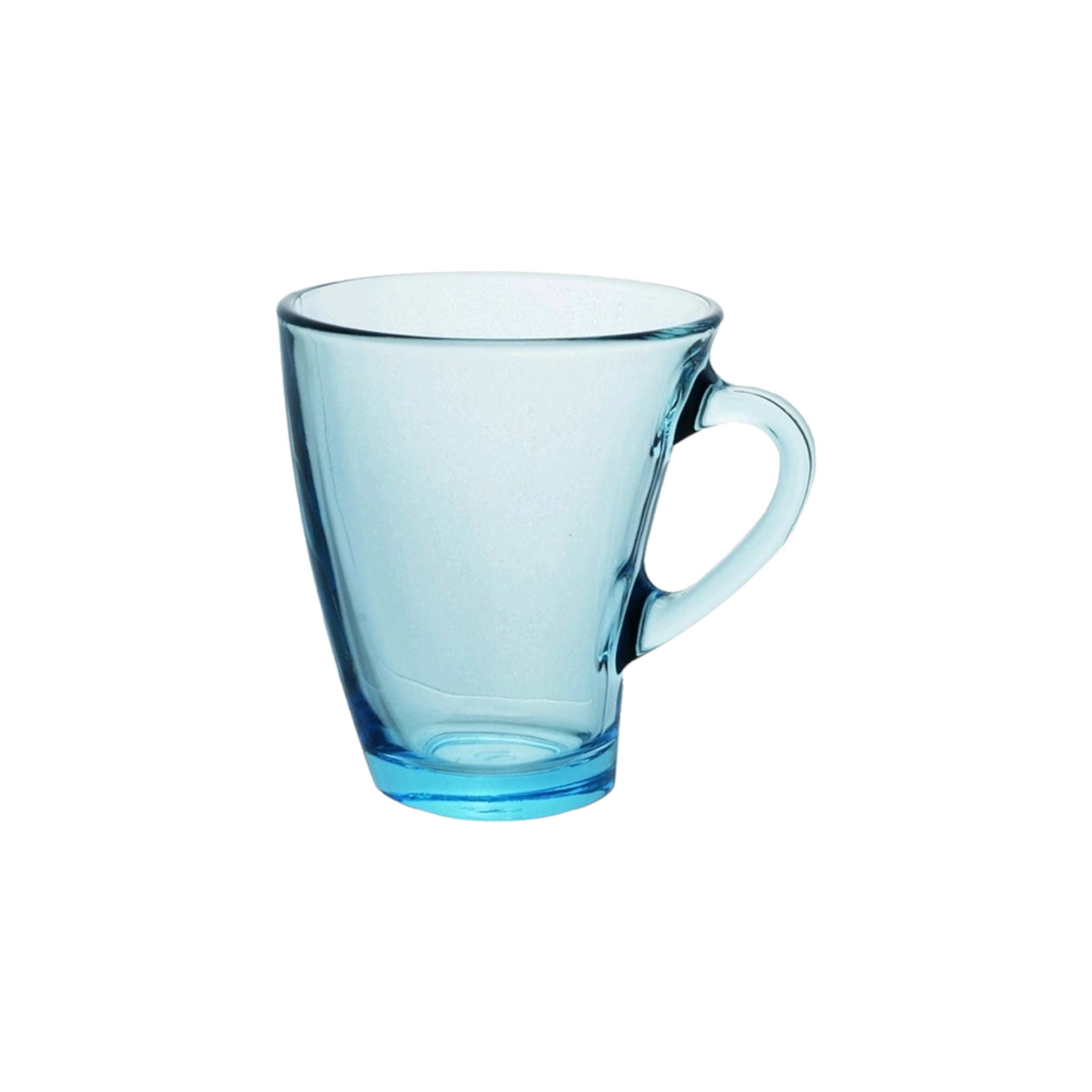 Pasabahce Penguen Glass Coffee Mug 170ml Turquiose 6Pack 24070