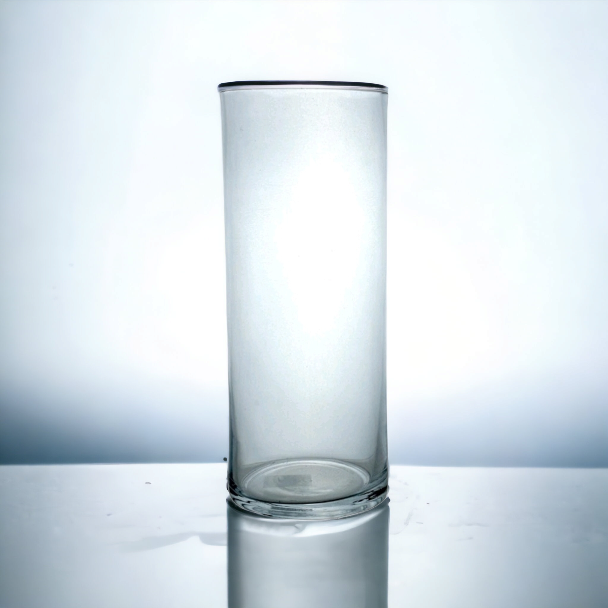 Glass Flower Vase Cylinder Clear 34930