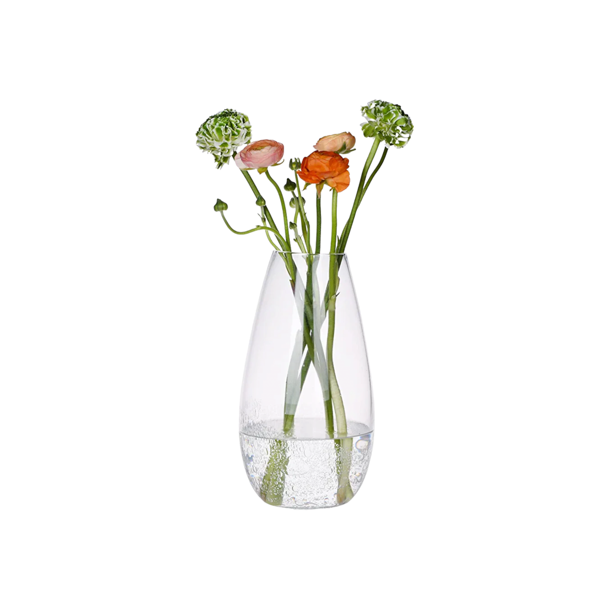 Glass Flower Vase Tear Drop 34927