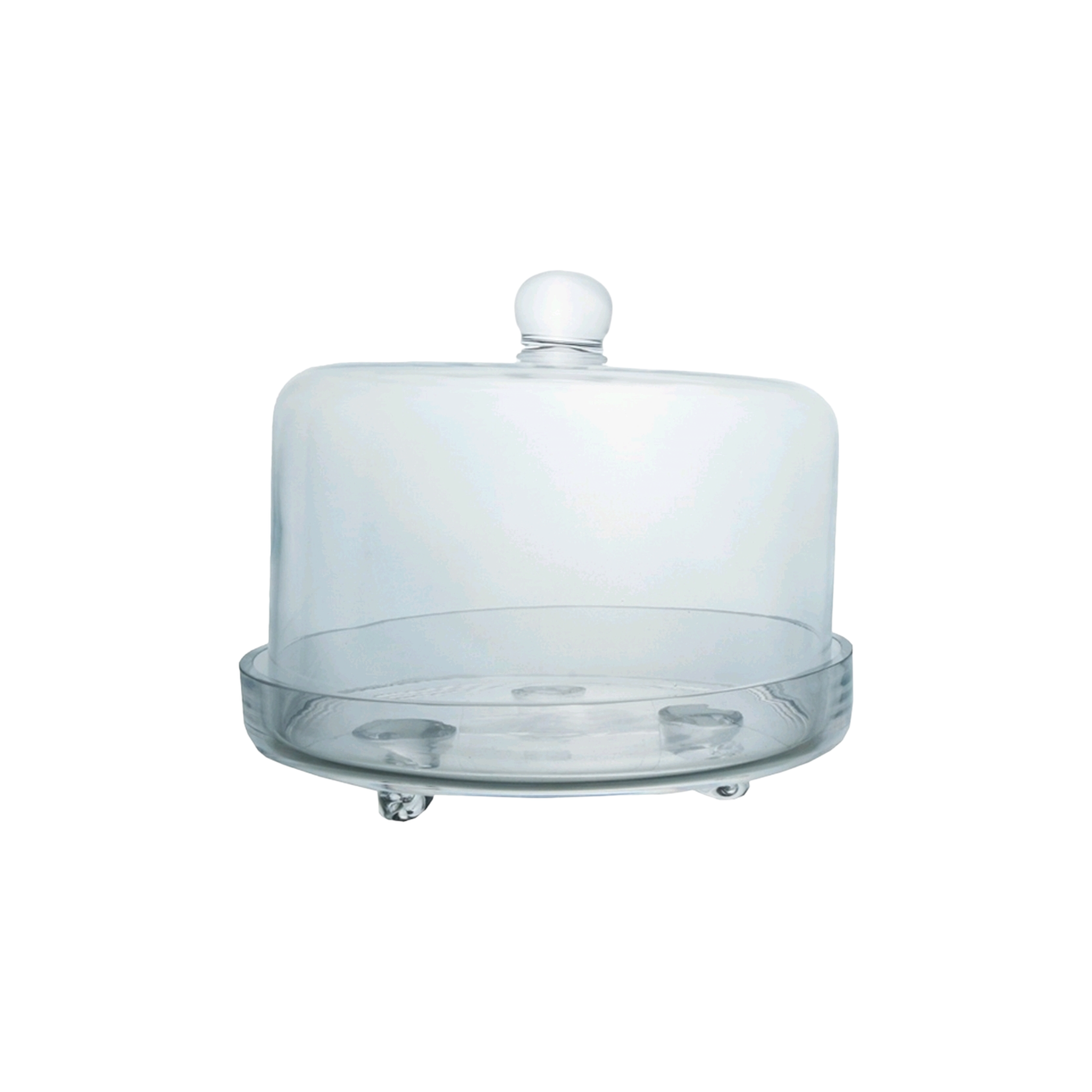 Glass Cake Dome Footed 24x28cm 34537
