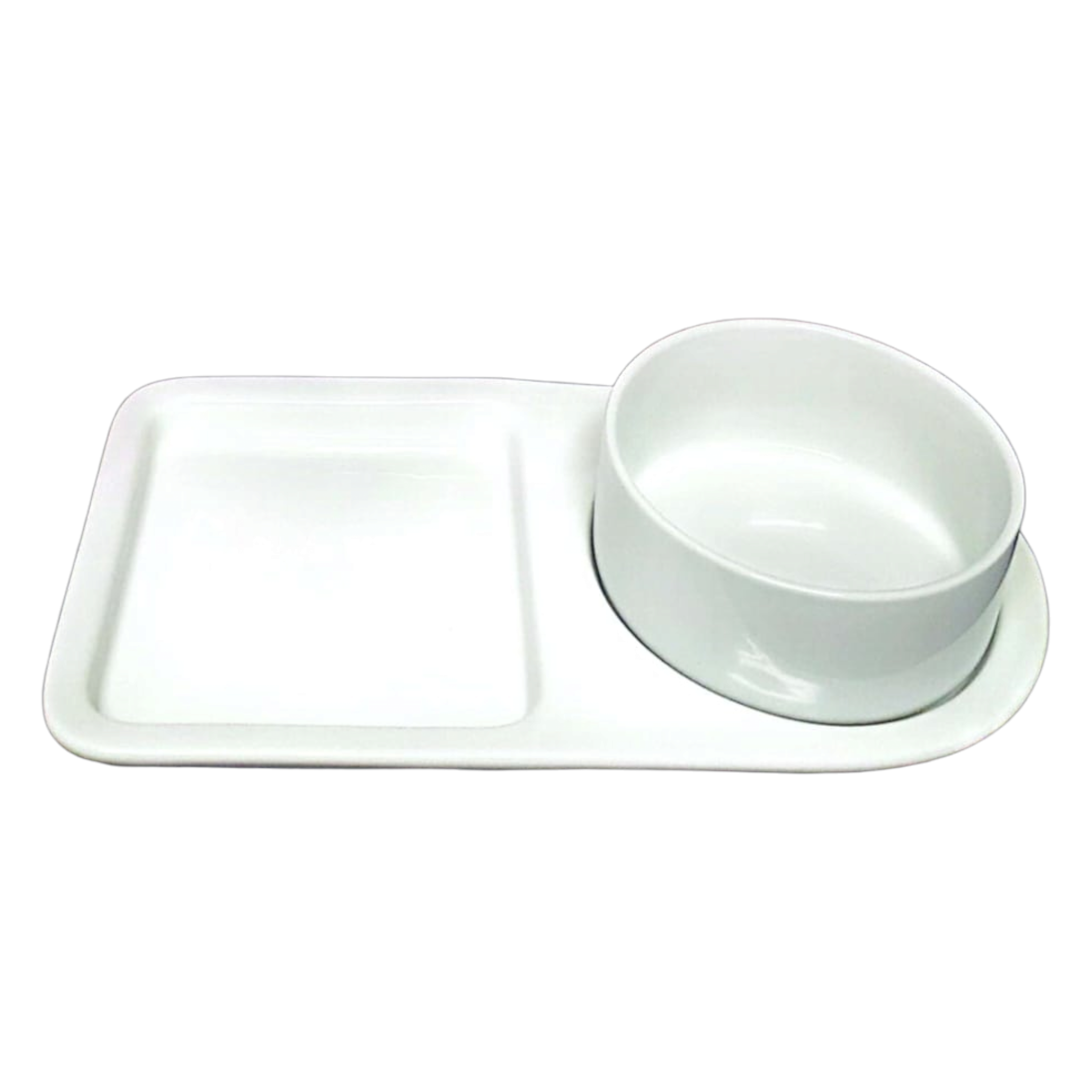 Ceramic Soup and Sandwich Plate White 12.5Inch