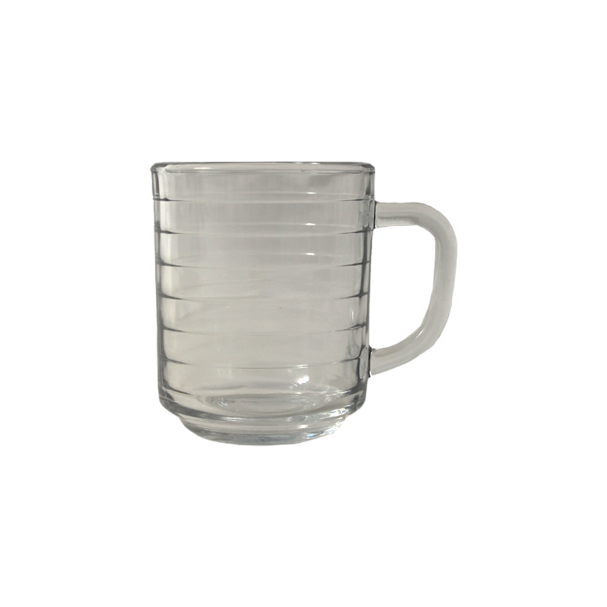 Glass Coffee Mug 245ml Clear 3pack