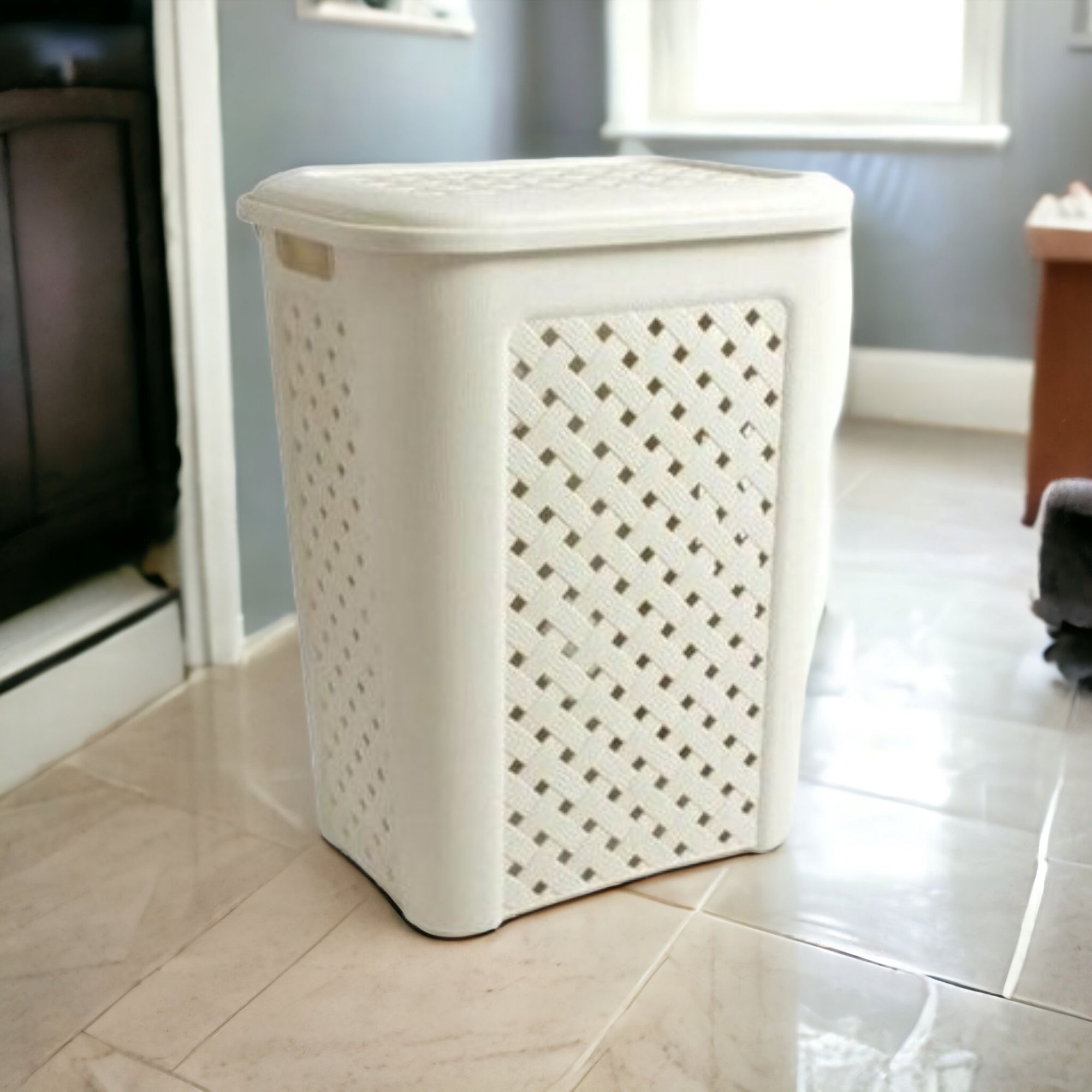 Laundry Linen Bin Basket 35L Eurroweb Woven 426