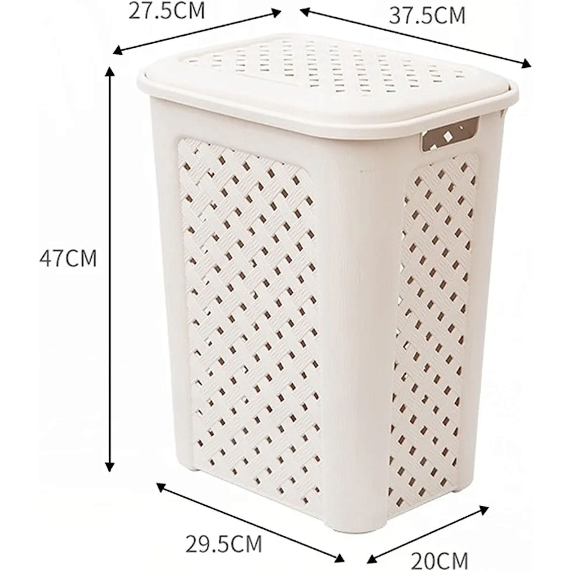 Laundry Linen Bin Basket 35L Eurroweb Woven 426