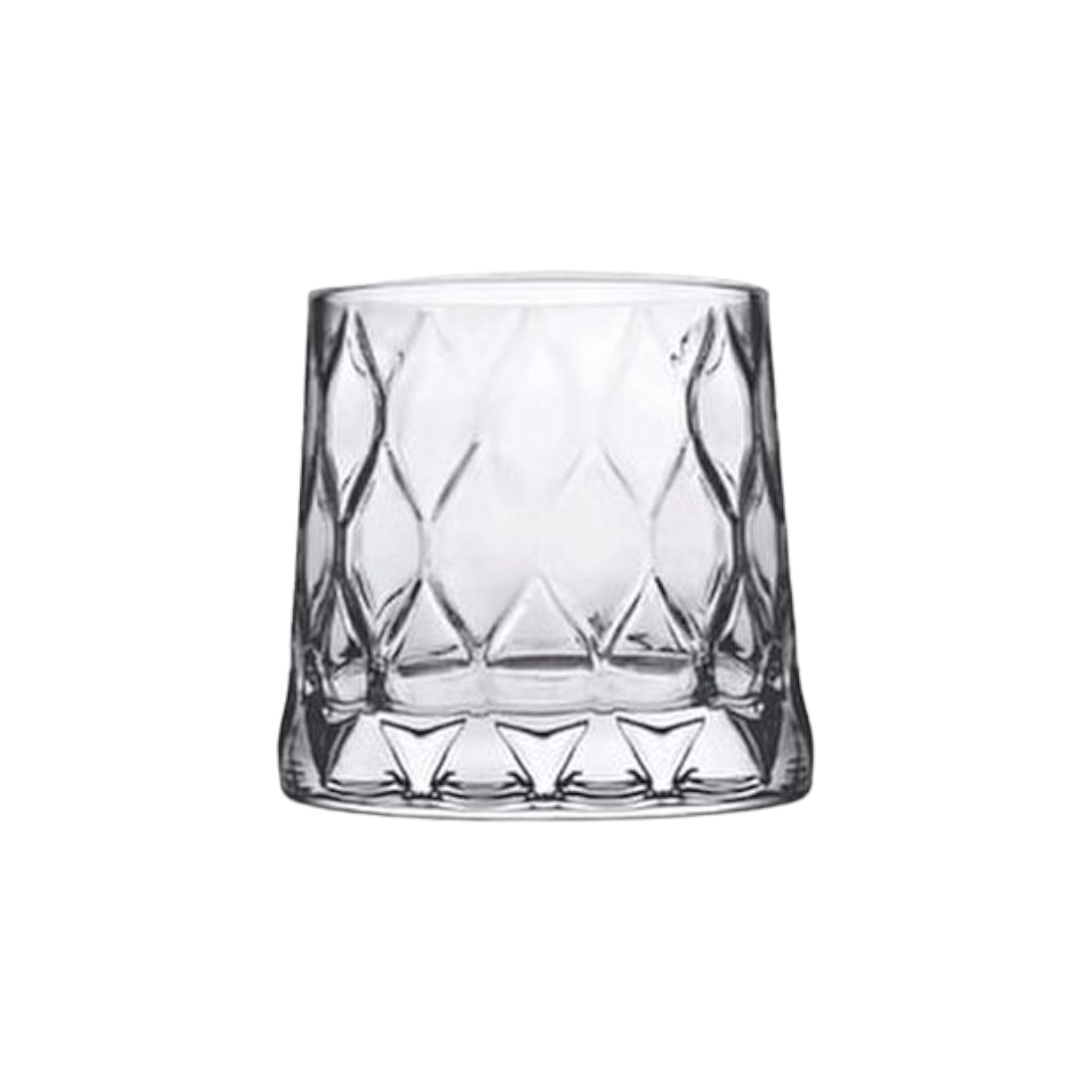 Pasabahce Leafy Glass Tumbler 300ml Whisky 4pack 23982