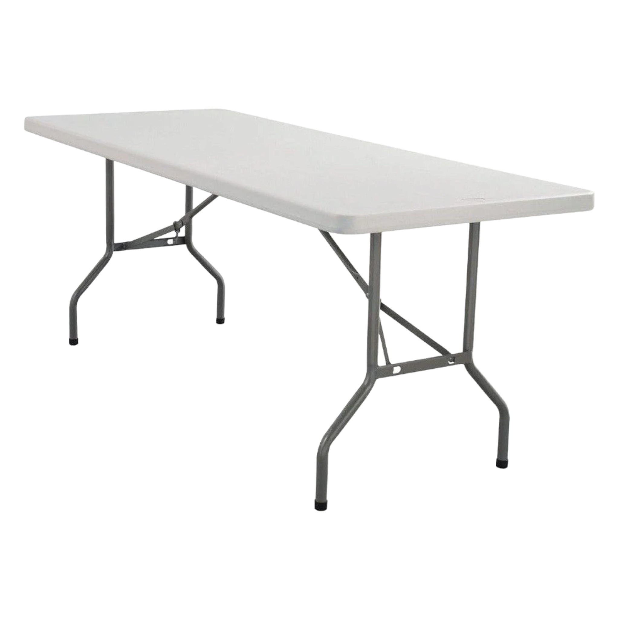 1.8m Folding Trestle Plastic Table 6ft White