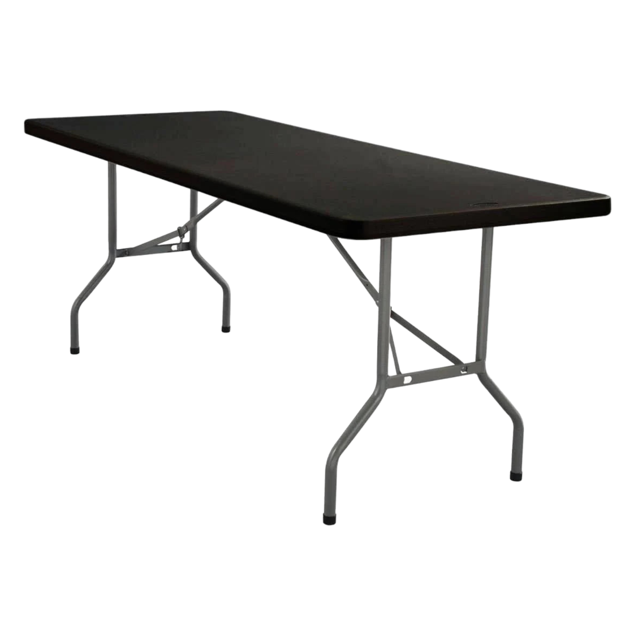 1.8m Folding Trestle Plastic Table 6ft Black