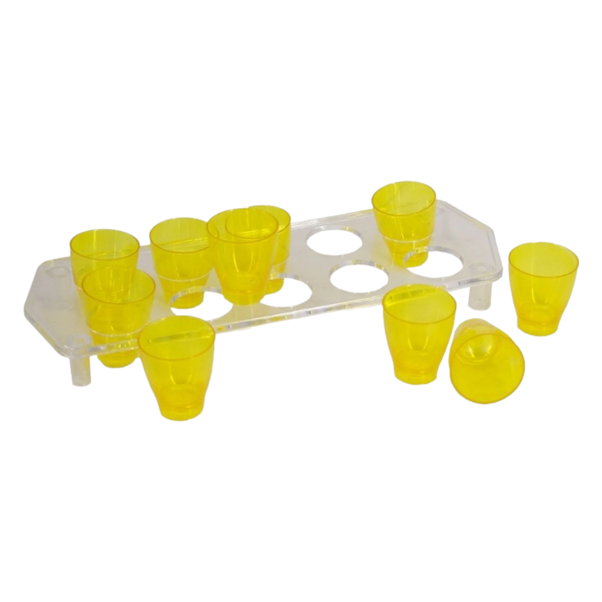 Bar Butler Plastic Shot Glasses on Tray 25ml 10pc 21476