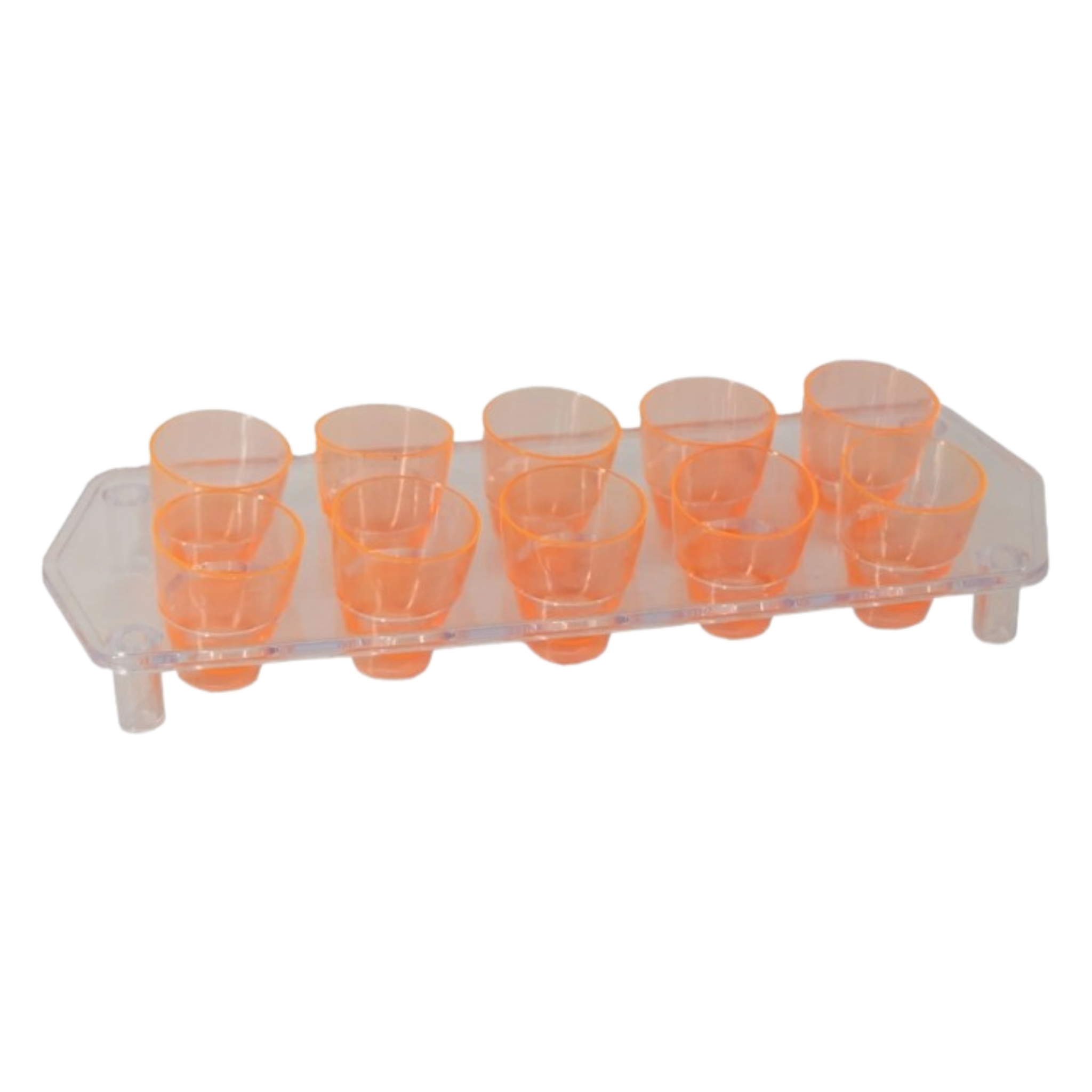 Bar Butler Plastic Shot Glasses on Tray 25ml 10pc 21476